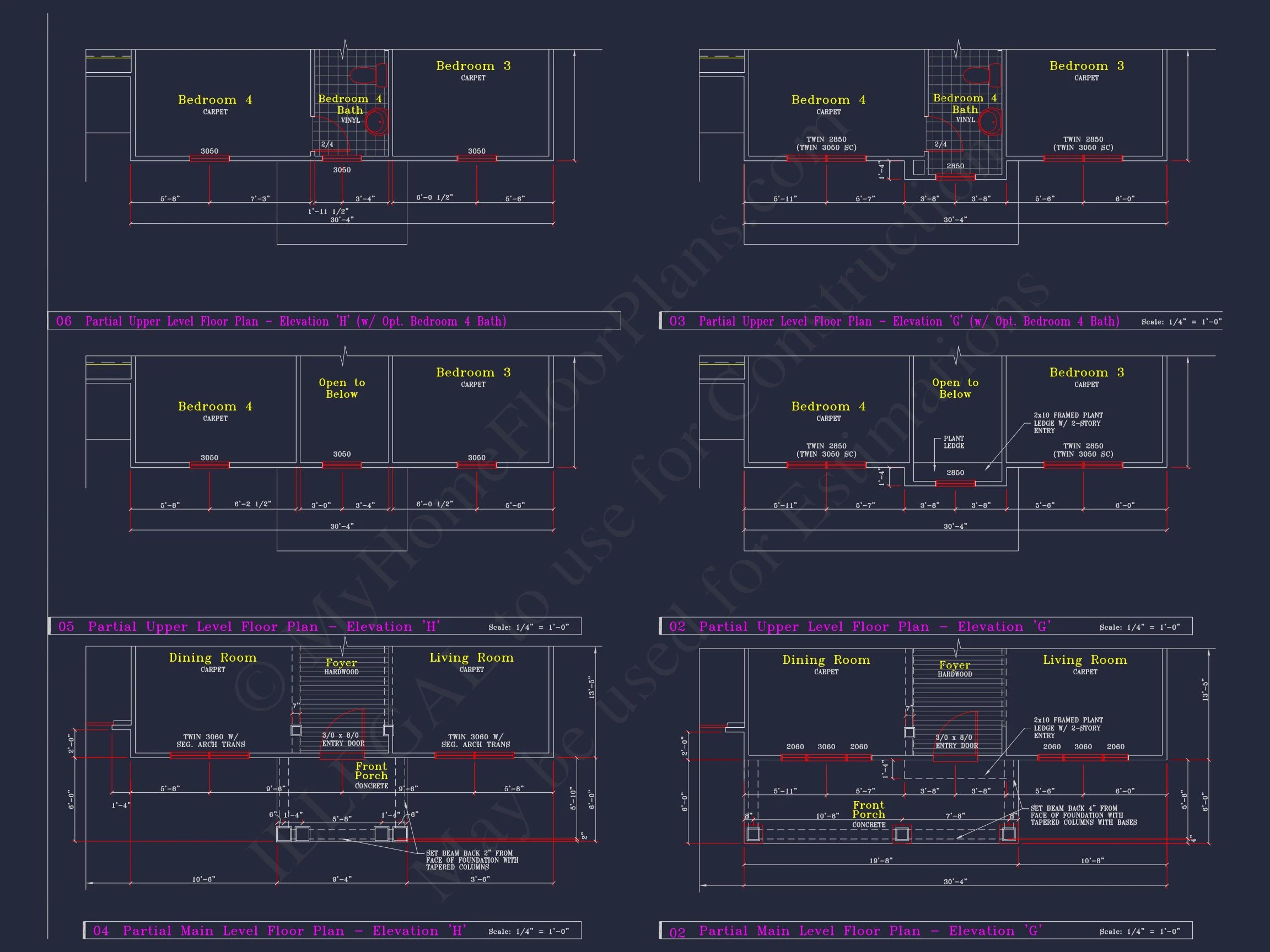 8-1394 HOUSE PLAN - Colonial Revival House Plan - 4 Bed, 4 Bath, with CAD Designs 28 Colonial Revival house Plan - 4 Bed, 4 Bath, with CAD Designs