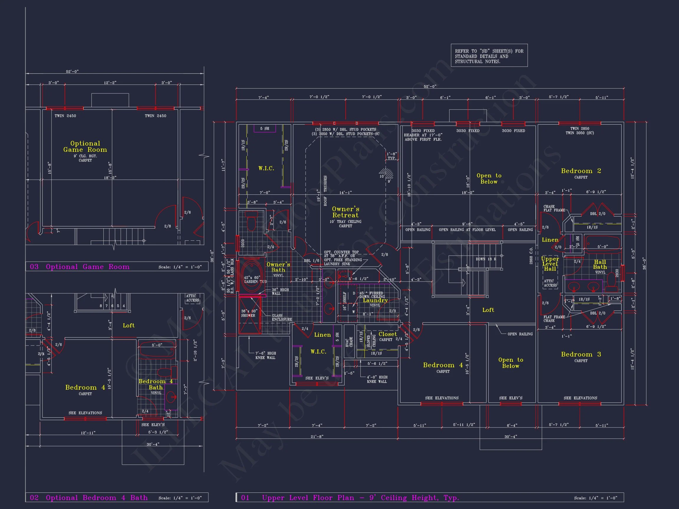 8-1394 HOUSE PLAN - Colonial Revival House Plan - 4 Bed, 4 Bath, with CAD Designs 22 Colonial Revival house Plan - 4 Bed, 4 Bath, with CAD Designs