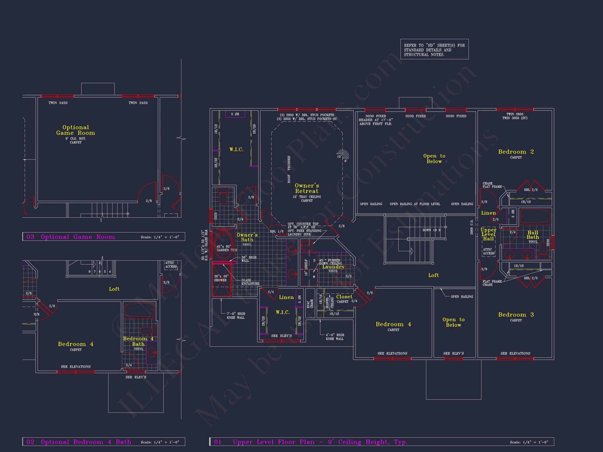 8-1394 HOUSE PLAN - Colonial Revival House Plan - 4 Bed, 4 Bath, with CAD Designs 18 Colonial Revival house Plan - 4 Bed, 4 Bath, with CAD Designs