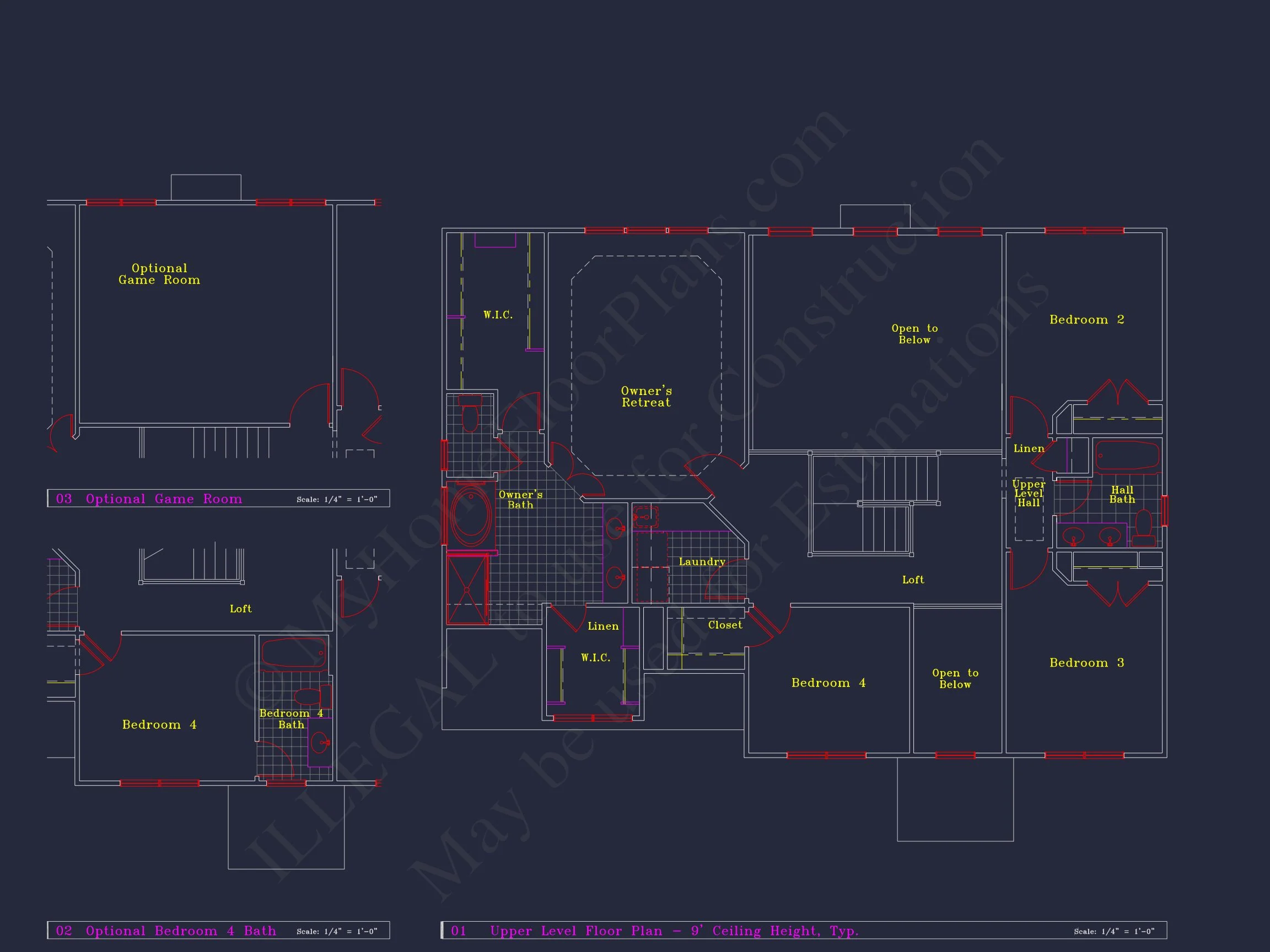 8-1394 HOUSE PLAN - Colonial Revival House Plan - 4 Bed, 4 Bath, with CAD Designs 15 Colonial Revival house Plan - 4 Bed, 4 Bath, with CAD Designs