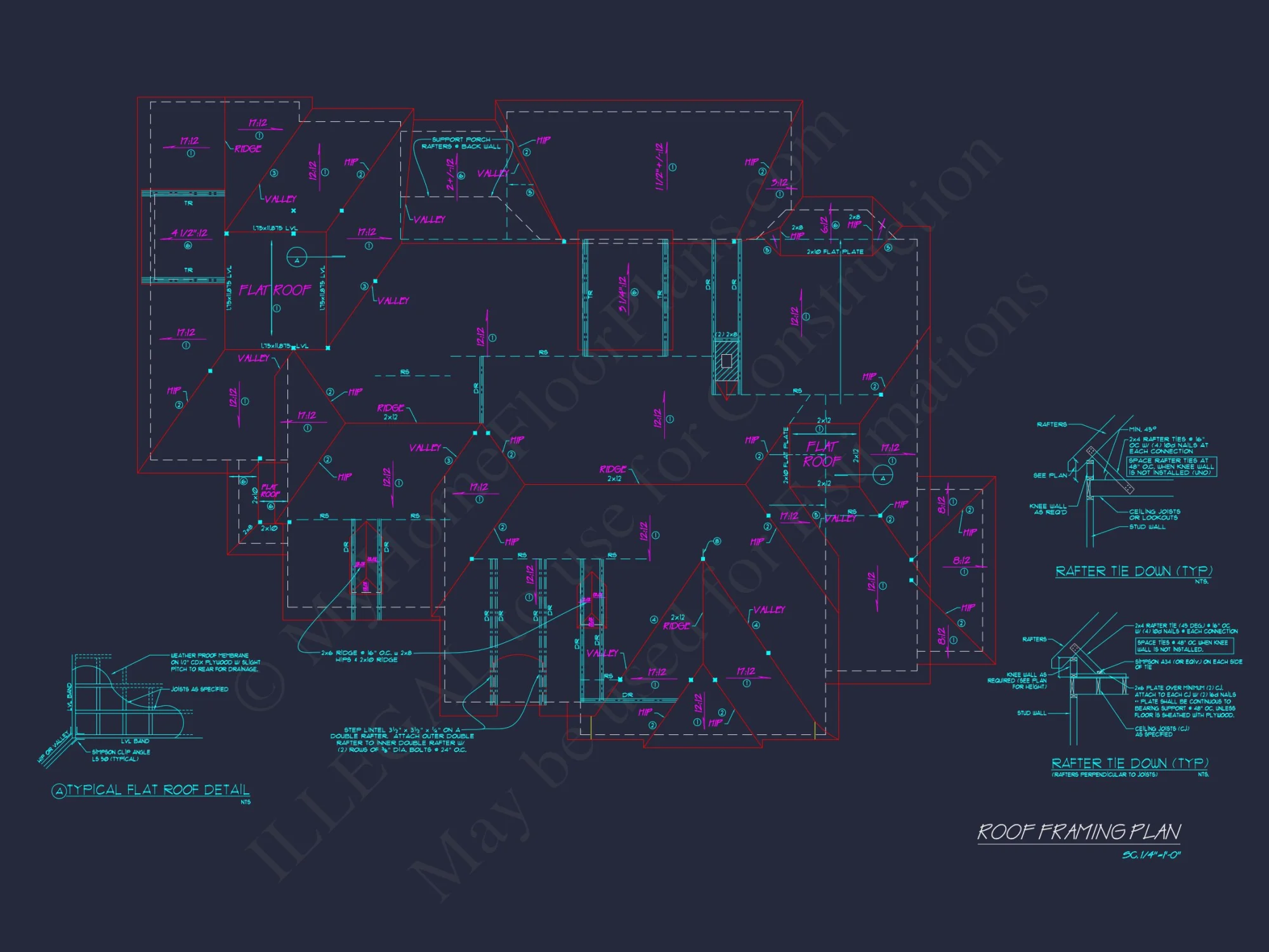 Spacious 2-Story house Floor Plan with French Country Design