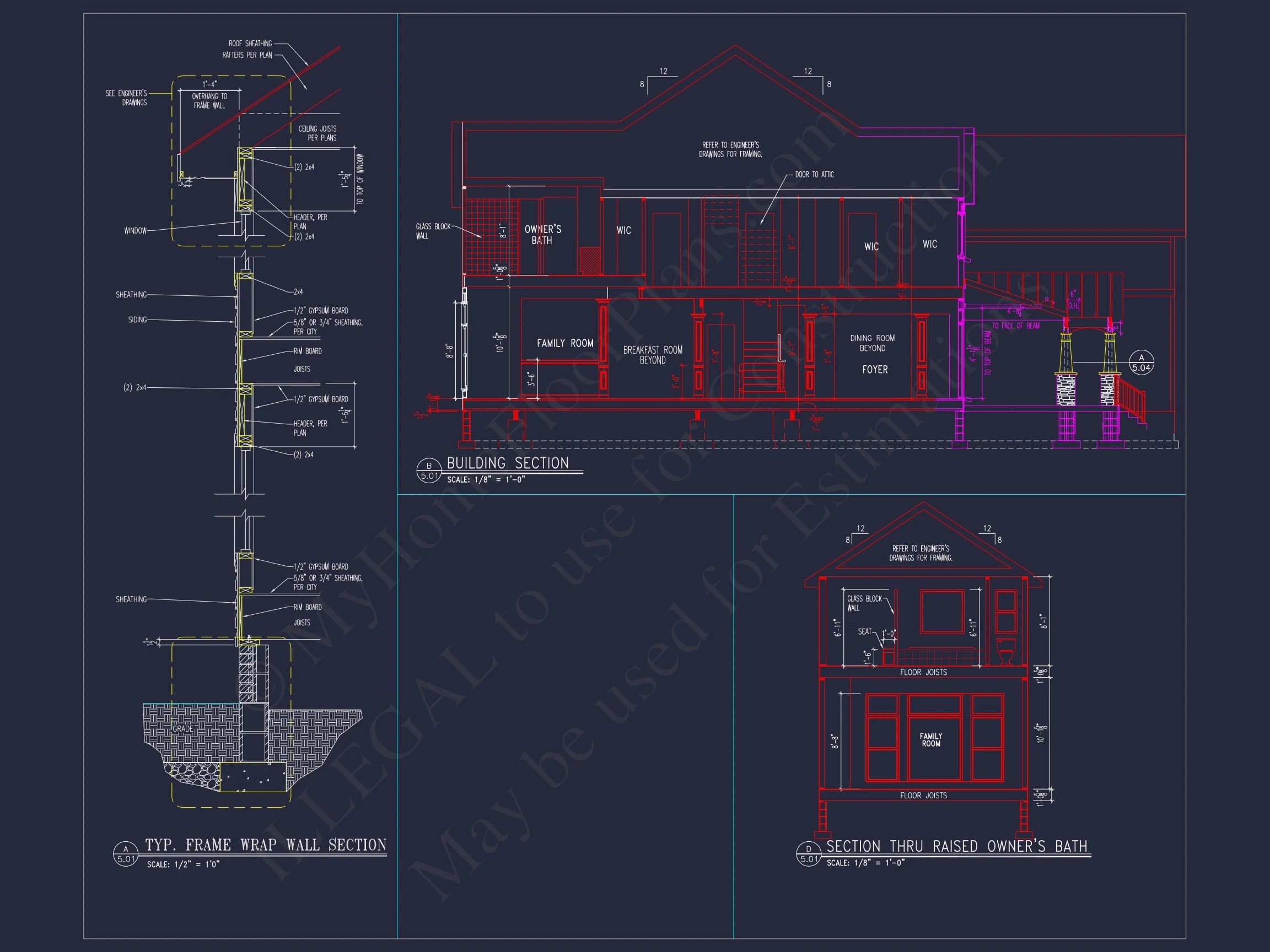 8-1031 HOUSE PLAN - Beautiful 2-Story House Plan with 5 Bedrooms, Bonus Room & 3-Car Garage 6 Beautiful 2-Story house Plan with 5 Bedrooms, Bonus Room & 3-Car Garage