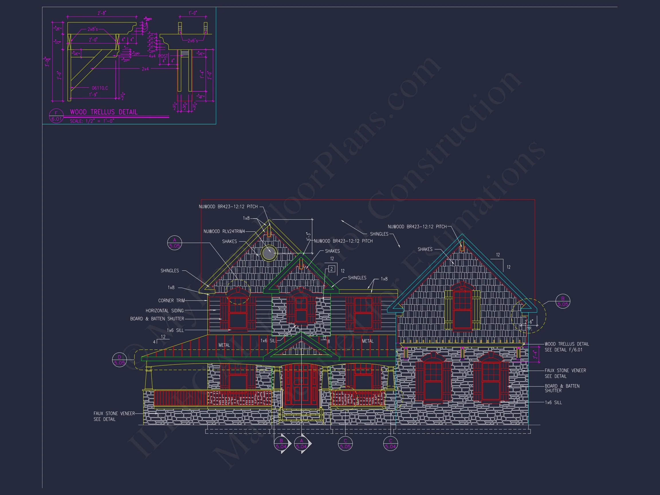 8-1031 HOUSE PLAN - Beautiful 2-Story House Plan with 5 Bedrooms, Bonus Room & 3-Car Garage 2 Beautiful 2-Story house Plan with 5 Bedrooms, Bonus Room & 3-Car Garage