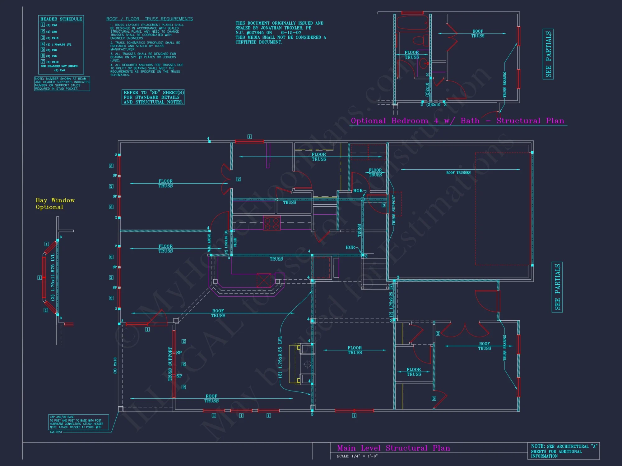 Craftsman house Plan with 3 Bedrooms and 2-Car Garage Design