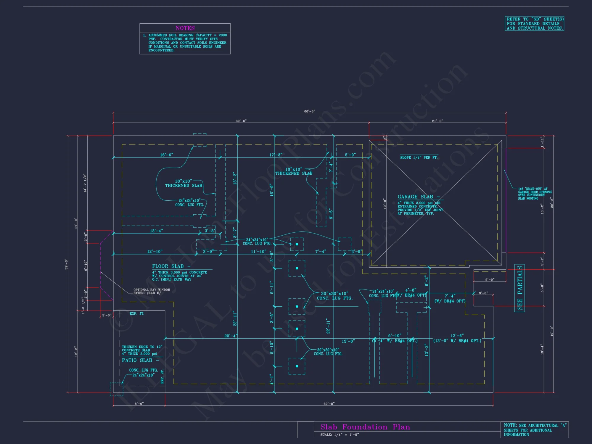 Craftsman house Plan with 3 Bedrooms and 2-Car Garage Design