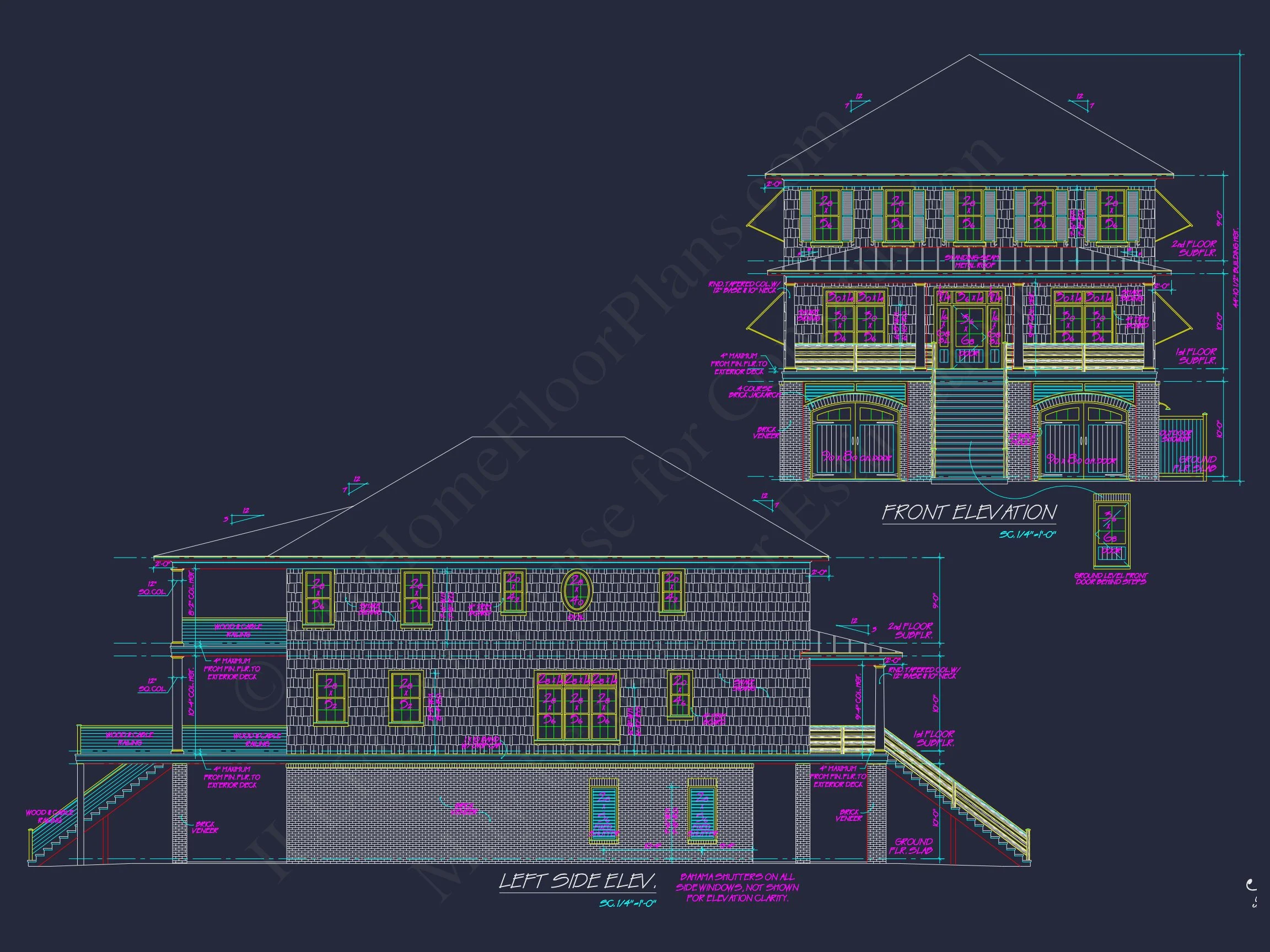 20-1843 HOUSE PLAN - Modern House Plan: Detailed Floor Plan, CAD Designs & Blueprint 2 Modern house Plan: Detailed Floor Plan, CAD Designs & Blueprint