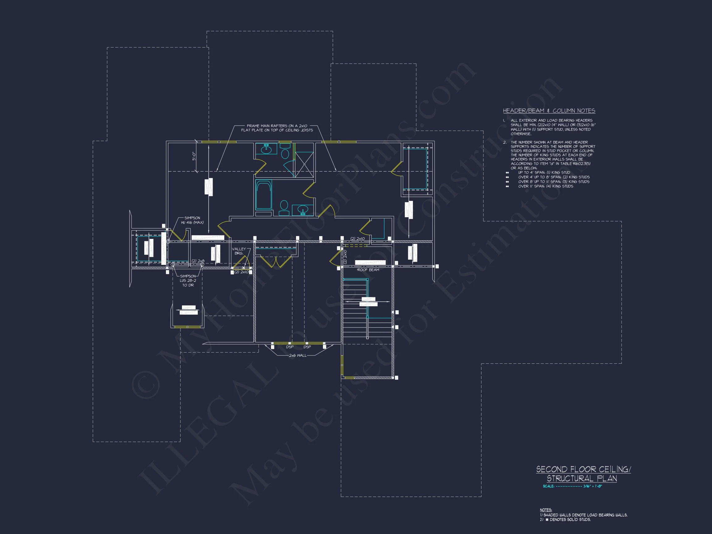 20-1082 HOUSE PLAN - Spacious Transitional House Plan with 5, 903 Sq. Ft. Design 19 Spacious Transitional house Plan with 5, 903 Sq. Ft. Design