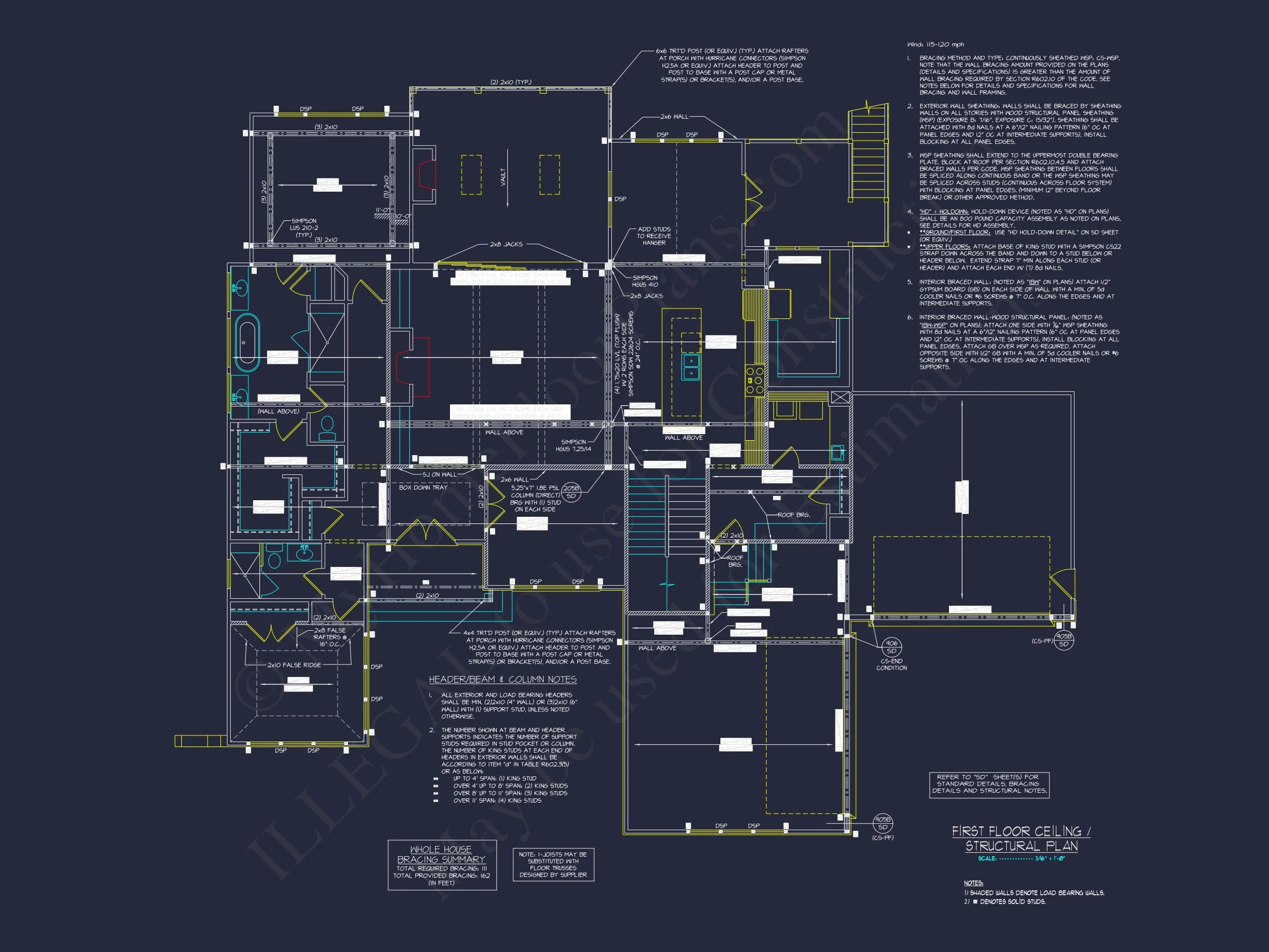 20-1082 HOUSE PLAN - Spacious Transitional House Plan with 5, 903 Sq. Ft. Design 18 Spacious Transitional house Plan with 5, 903 Sq. Ft. Design