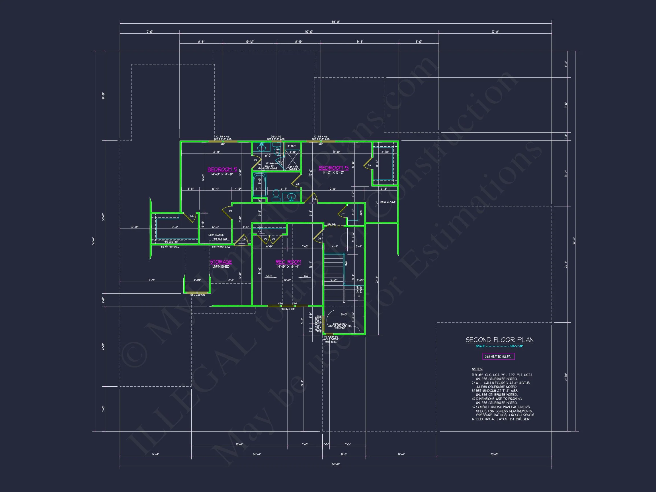 20-1082 HOUSE PLAN - Spacious Transitional House Plan with 5, 903 Sq. Ft. Design 15 Spacious Transitional house Plan with 5, 903 Sq. Ft. Design