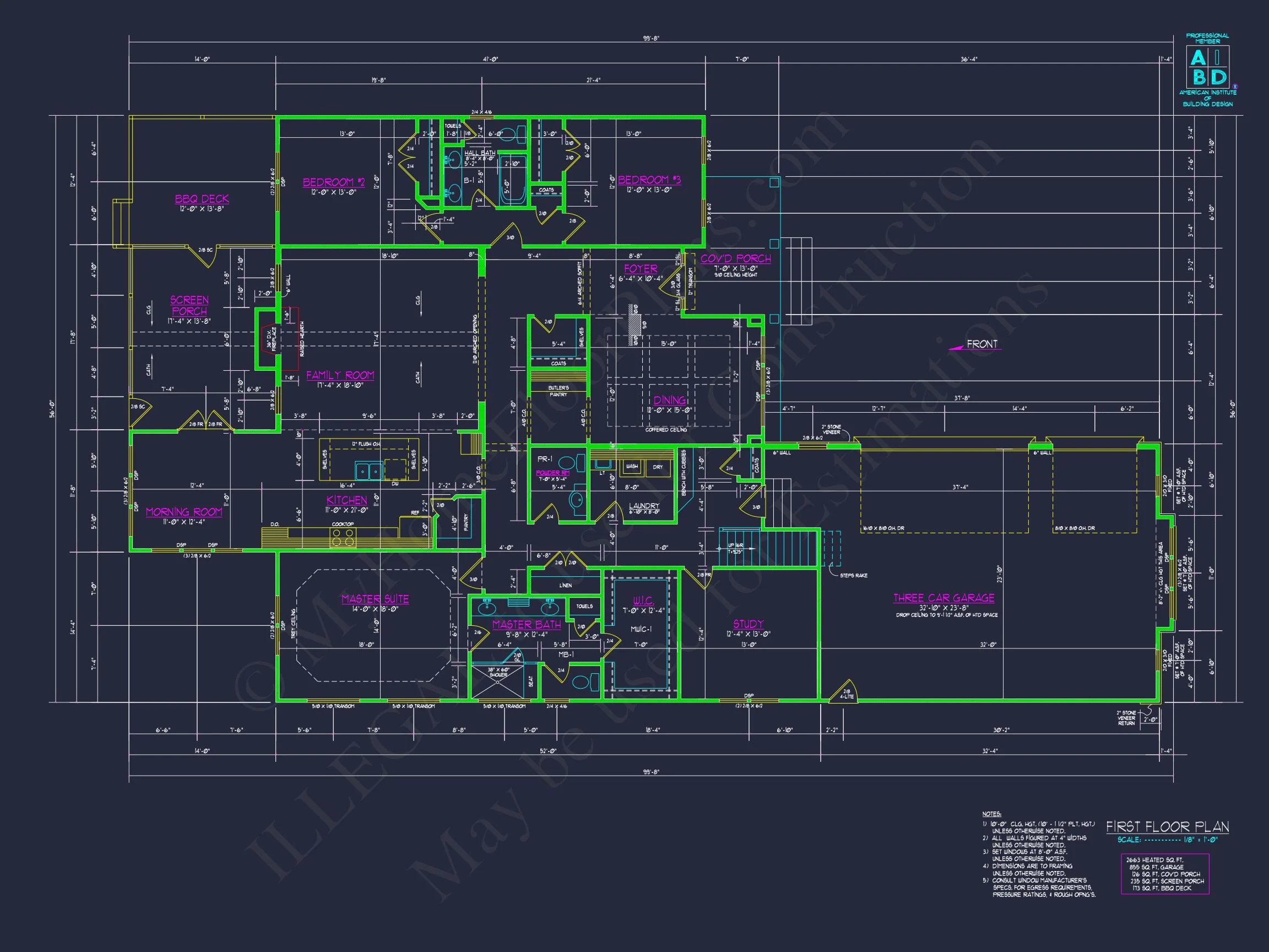 19-2481 HOUSE PLAN - Modern House Floor Plan with CAD Blueprint for 2-Story Design 8 Modern house Floor Plan with CAD Blueprint for 2-Story Design