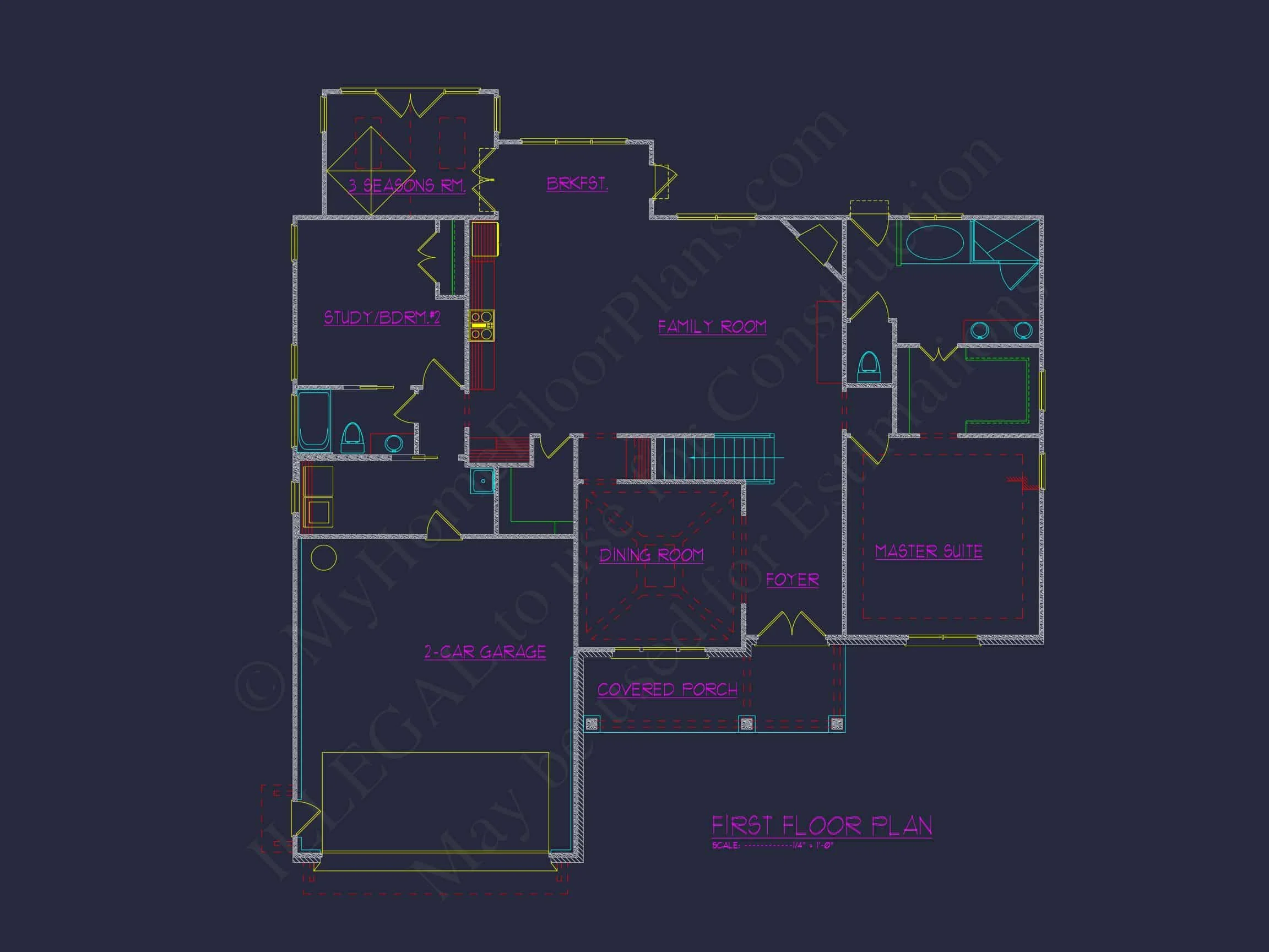 19-1584 HOUSE PLAN - Luxurious 2-Story House Plan with Blueprints and CAD Designs 6 Luxurious 2-Story house Plan with Blueprints and CAD Designs
