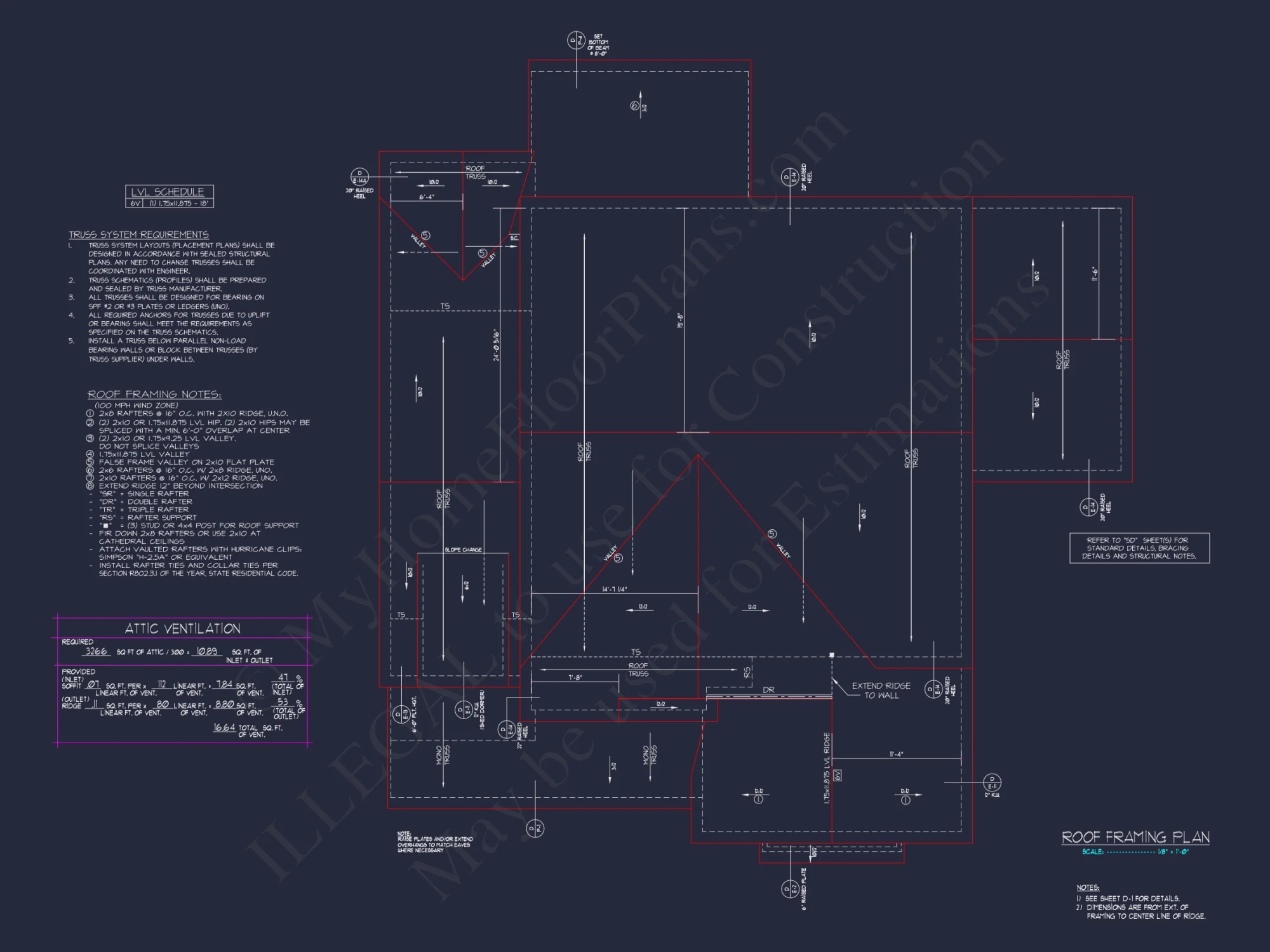 Traditional house Design with Floor Plans, CAD, and Blueprint