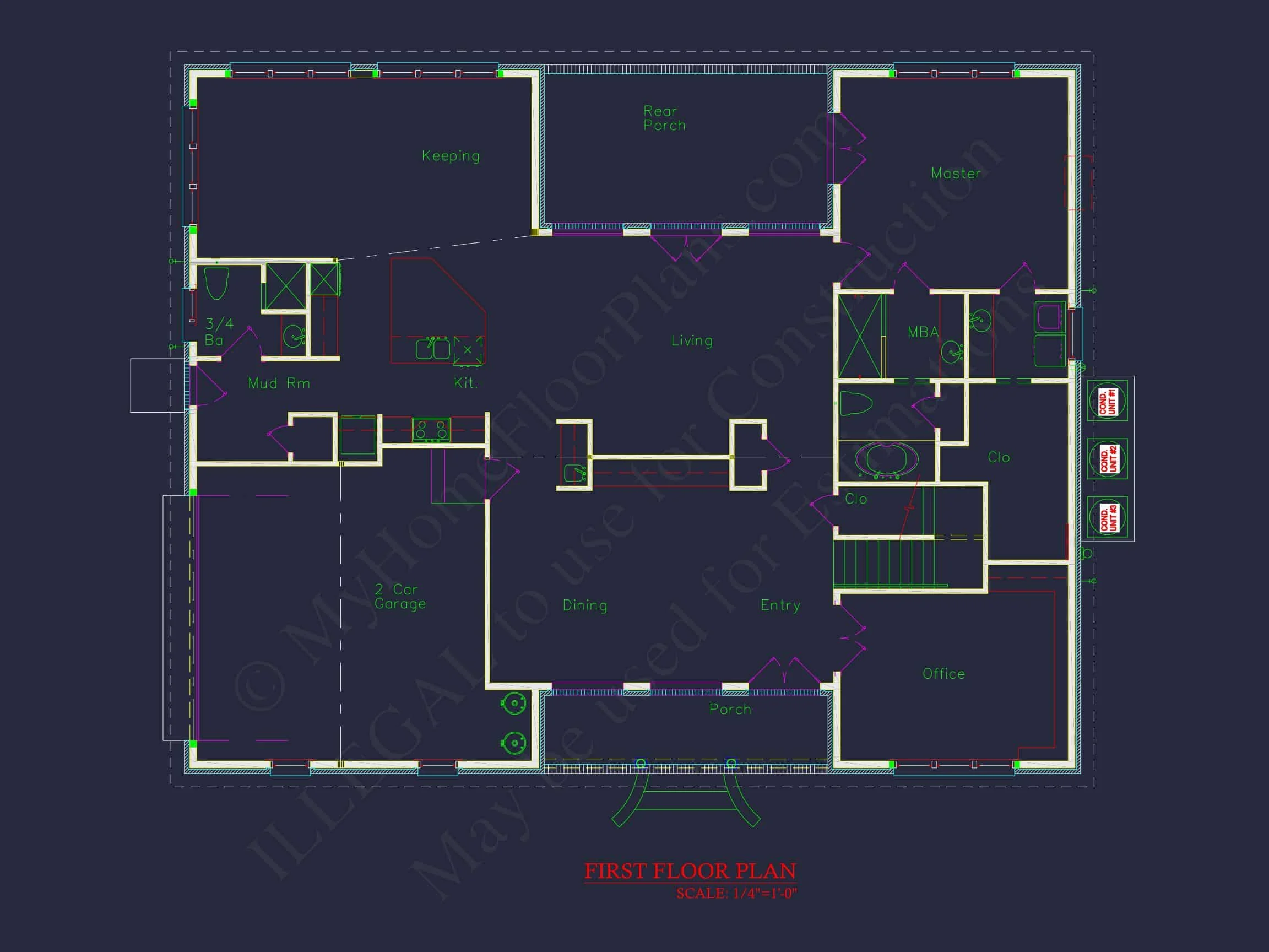 19-1282 HOUSE PLAN - Beautiful House Plan with 2 Floors, CAD Blueprints & Designs 6 Beautiful house Plan with 2 Floors, CAD Blueprints & Designs