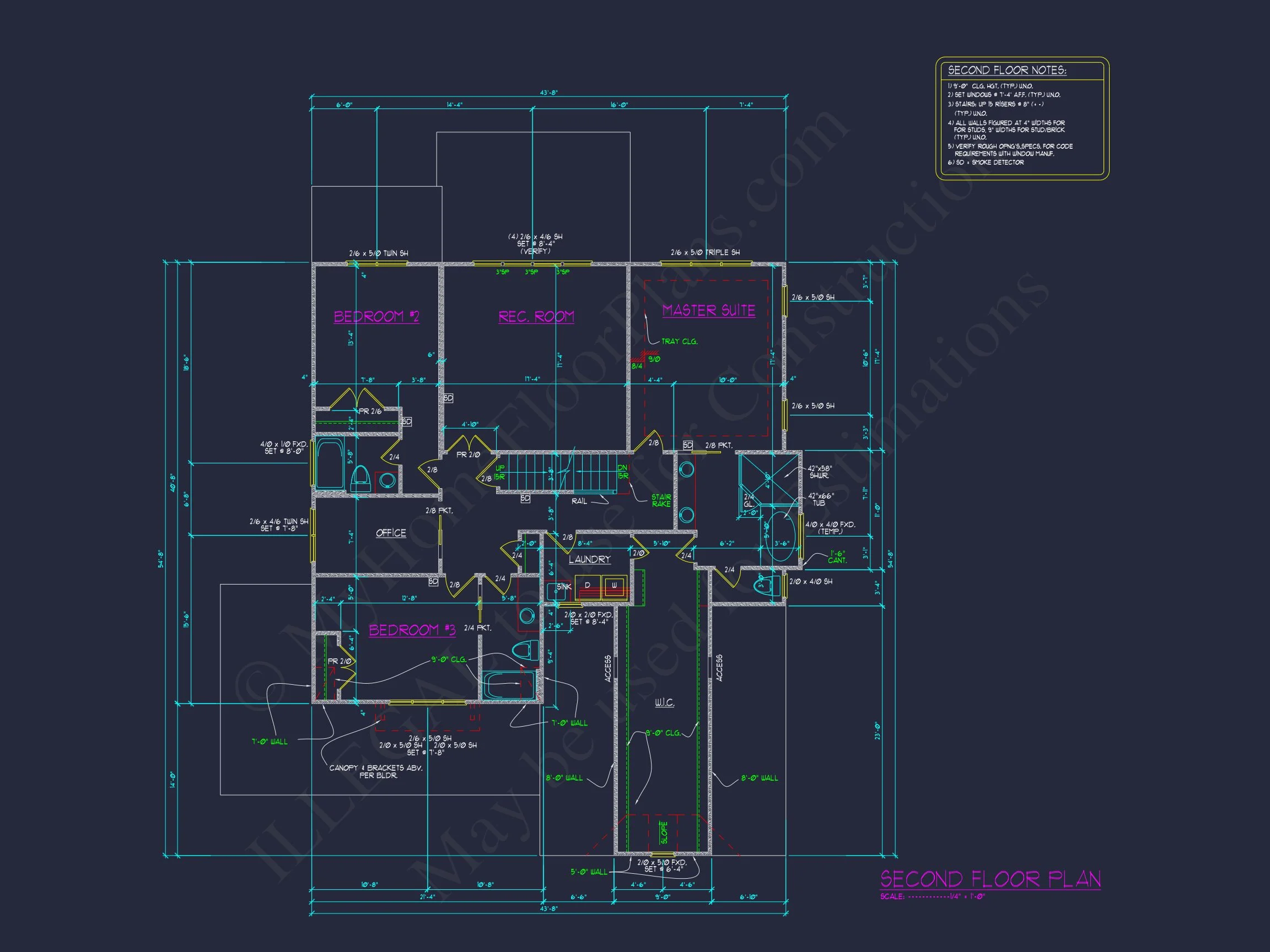 19-1104 HOUSE PLAN - Elegant House Plan with 4 Bedrooms, Floor Plan & CAD Design 9 Elegant house Plan with 4 Bedrooms, Floor Plan & CAD Design