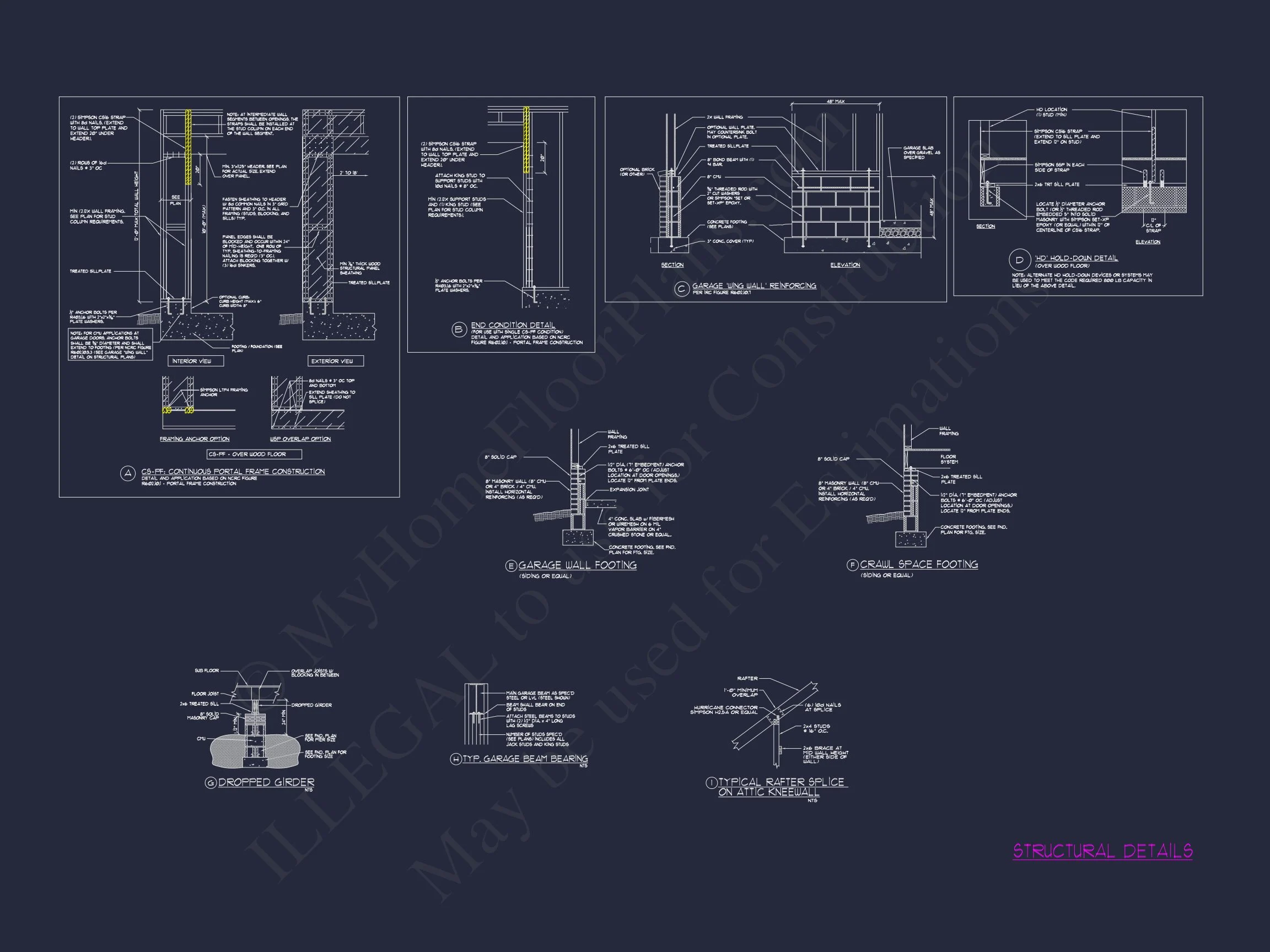 18-1824 HOUSE PLAN - Modern Suburban House Floor Plan - CAD Blueprint Designs 41 Modern Suburban house Floor Plan - CAD Blueprint Designs