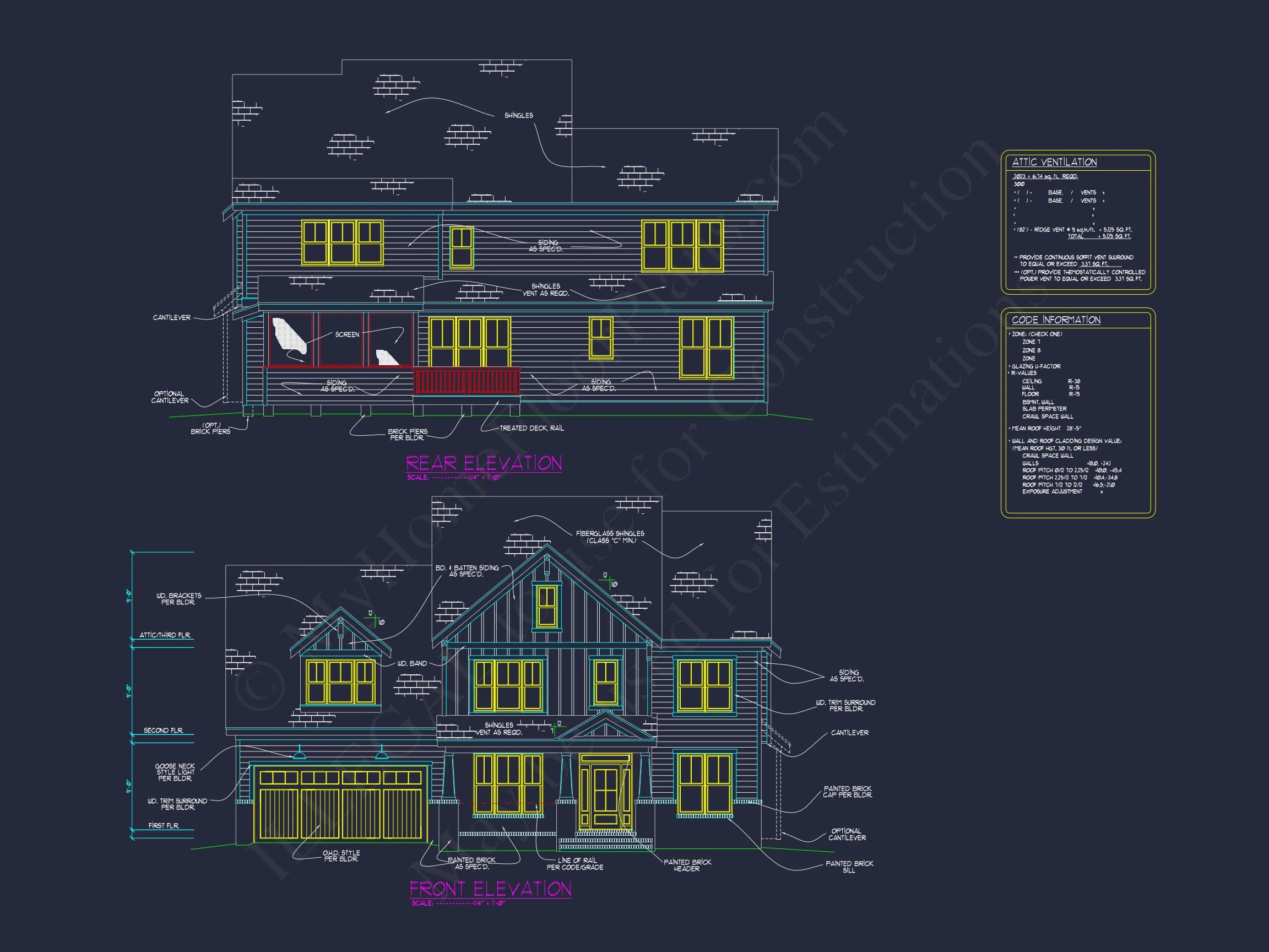 17-1191 HOUSE PLAN - Modern House Blueprint: Spacious Floor Plan & Architectural Designs 27 Modern house Blueprint: Spacious Floor Plan & Architectural Designs