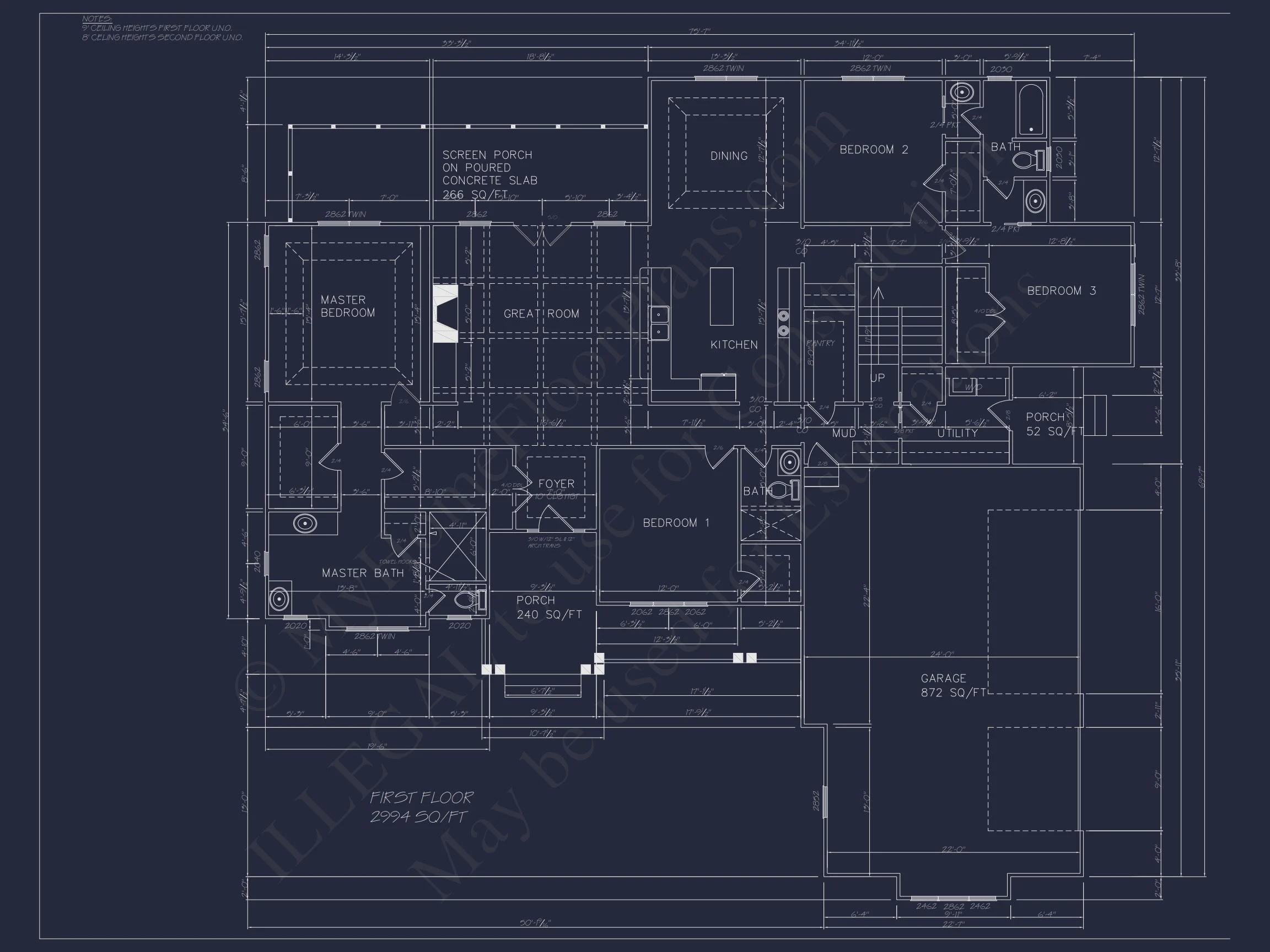 16-1601 HOUSE PLAN - Spacious House Plan: Floor & Blueprint Designs with CAD 9 Spacious house Plan: Floor & Blueprint Designs with CAD