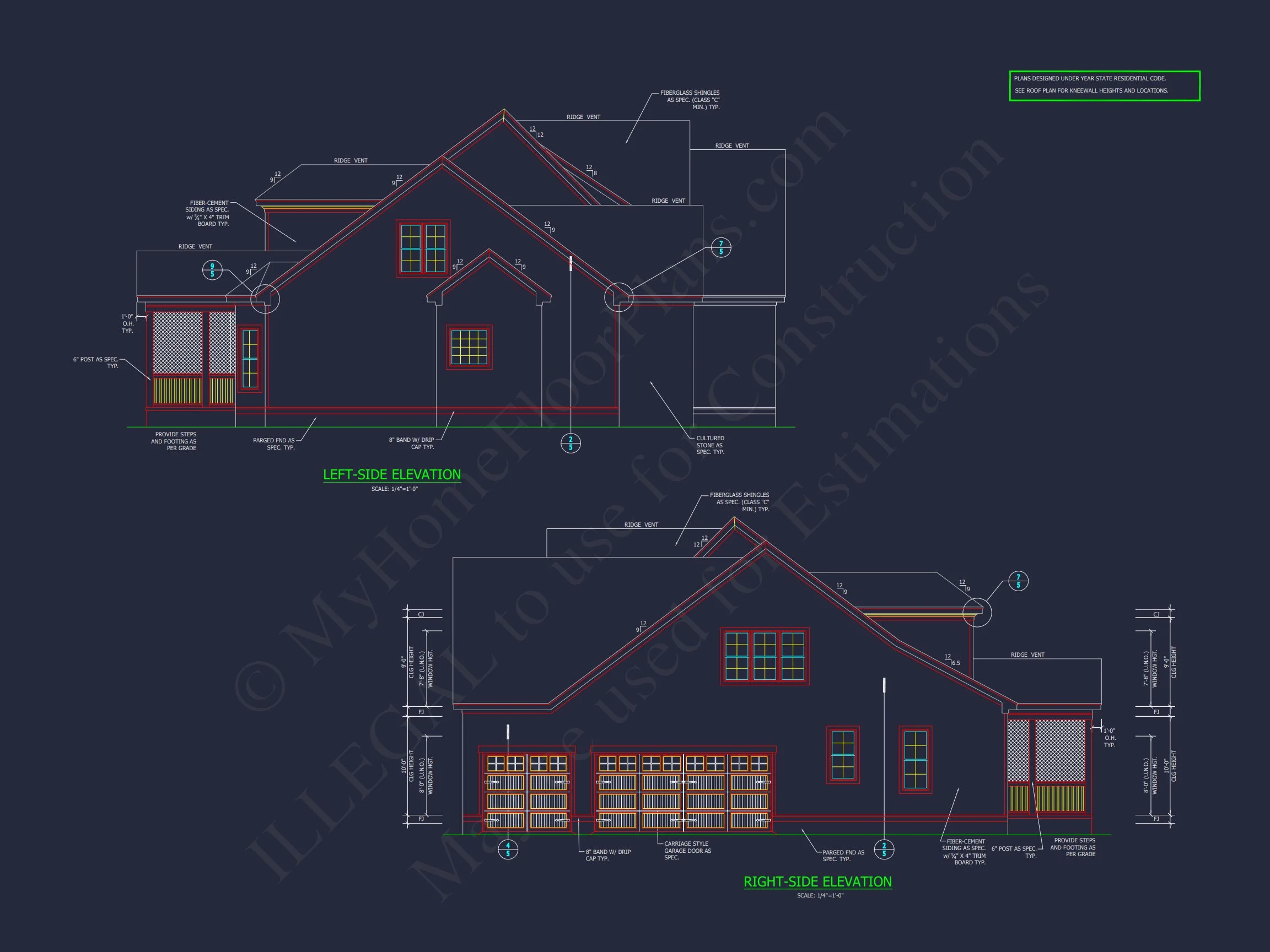 16-1246 HOUSE PLAN - Beautiful 2-Story House Blueprint with 5 Bedrooms & 3-Car Garage 32 Beautiful 2-Story house Blueprint with 5 Bedrooms & 3-Car Garage