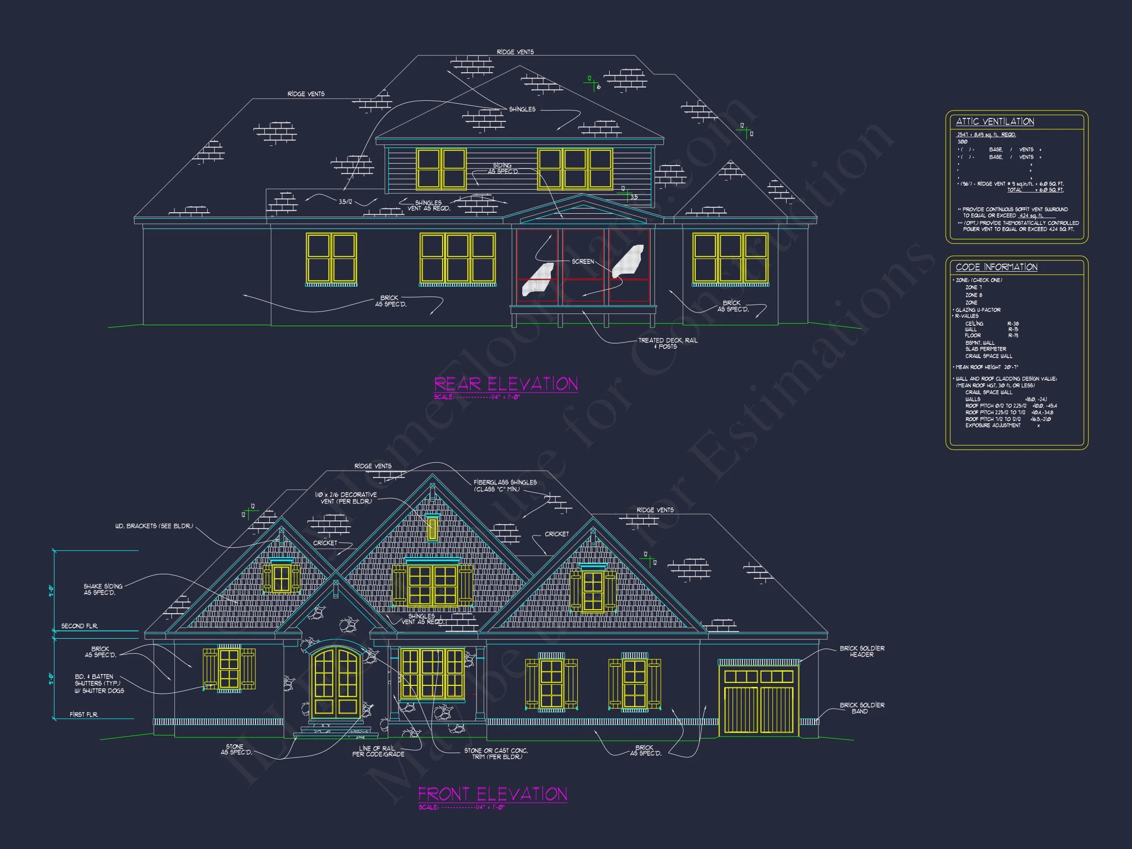 15-2012 HOUSE PLAN - Custom House Plan with 4 Beds, 4 Baths, and 3-Car Garage 4 Custom house Plan with 4 Beds, 4 Baths, and 3-Car Garage