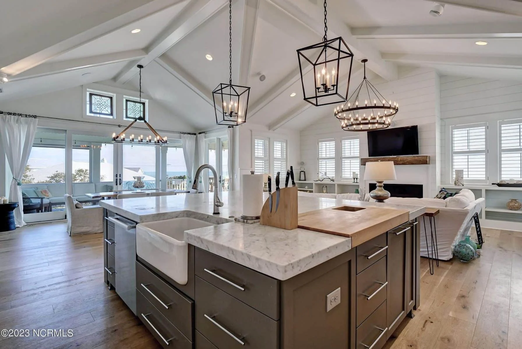 15-1665 HOUSE PLAN - Modern Beach House Blueprint with 3 Floors & Coastal Designs 82 Modern Beach House Blueprint with 3 Floors & Coastal Designs