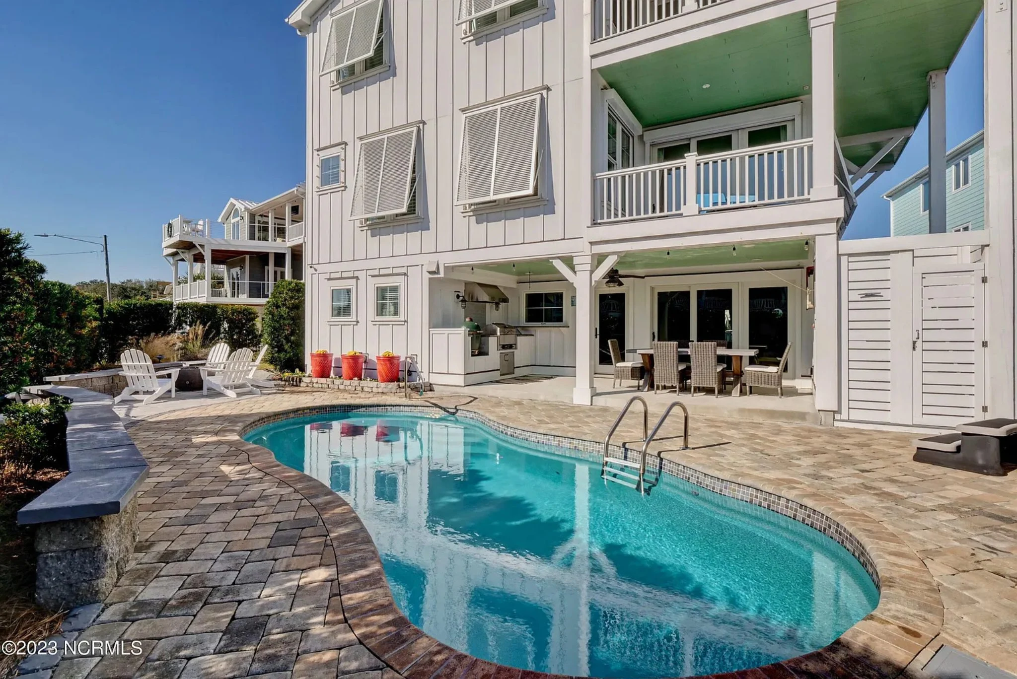 15-1665 HOUSE PLAN - Modern Beach House Blueprint with 3 Floors & Coastal Designs 7 Modern Beach House Blueprint with 3 Floors & Coastal Designs