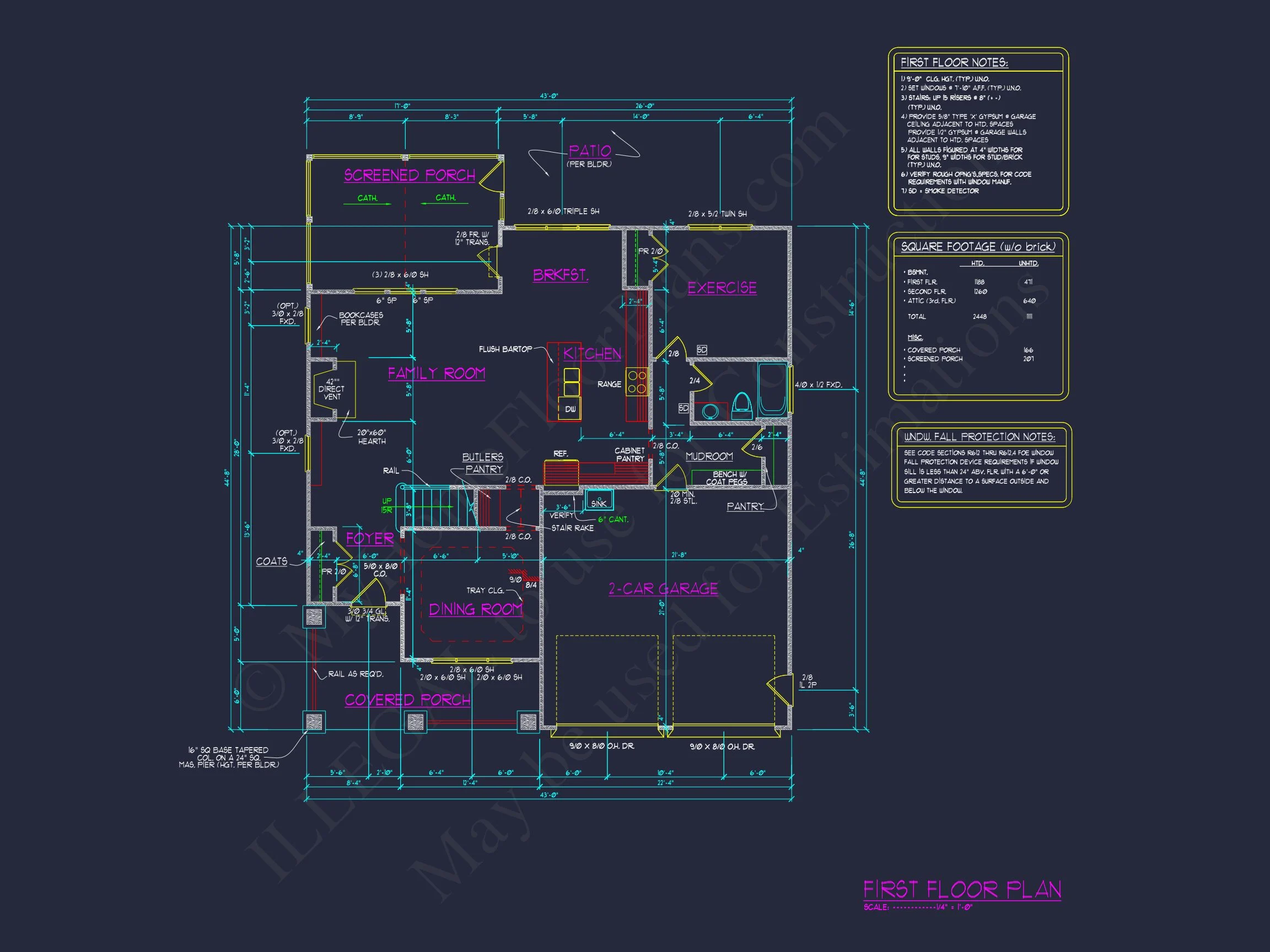 15-1461 HOUSE PLAN - Modern Suburban House Plan with 3 Stories and Flexible Designs 9 Modern Suburban house Plan with 3 Stories and Flexible Designs