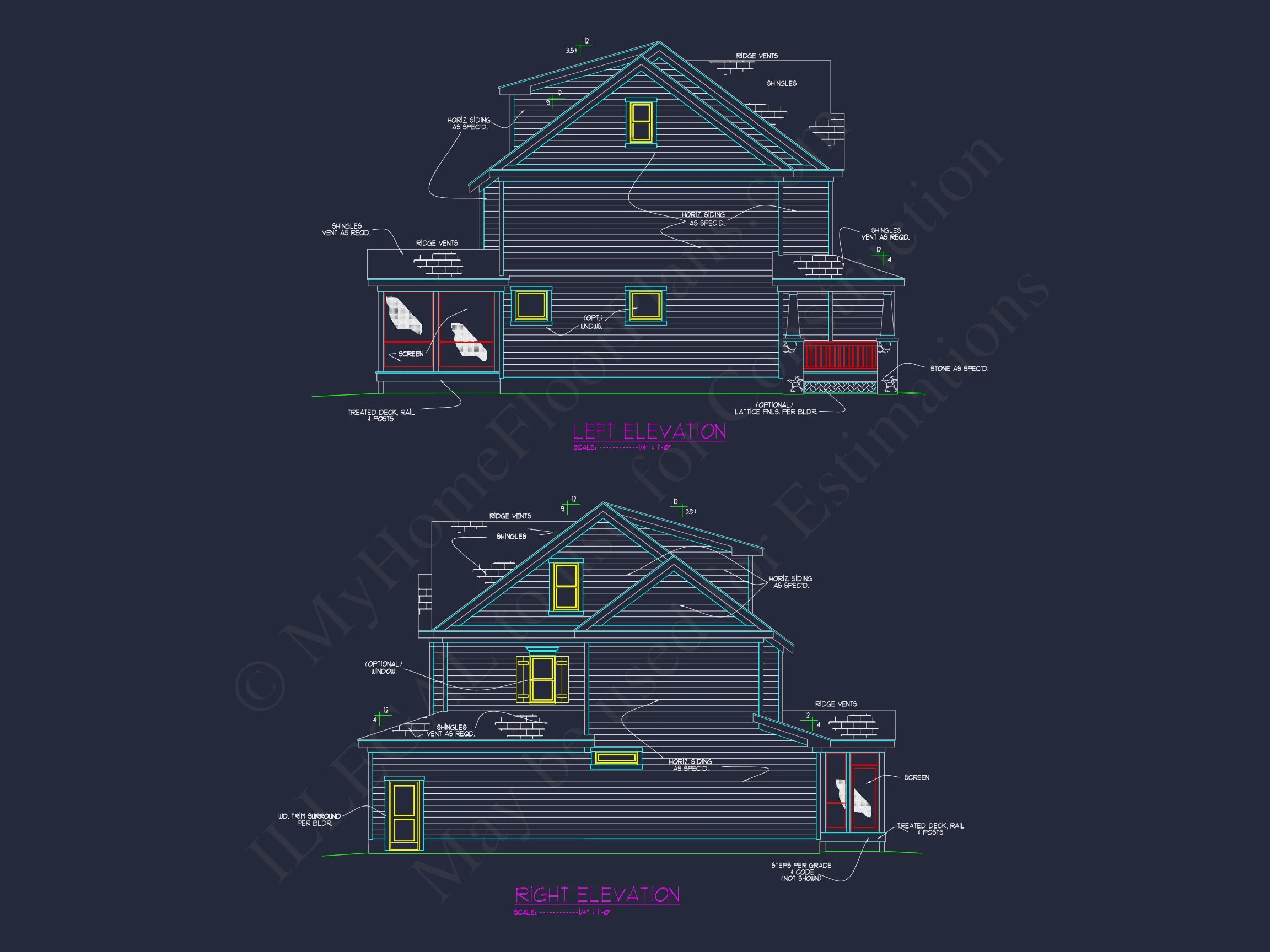 15-1461 HOUSE PLAN - Modern Suburban House Plan with 3 Stories and Flexible Designs 6 Modern Suburban house Plan with 3 Stories and Flexible Designs