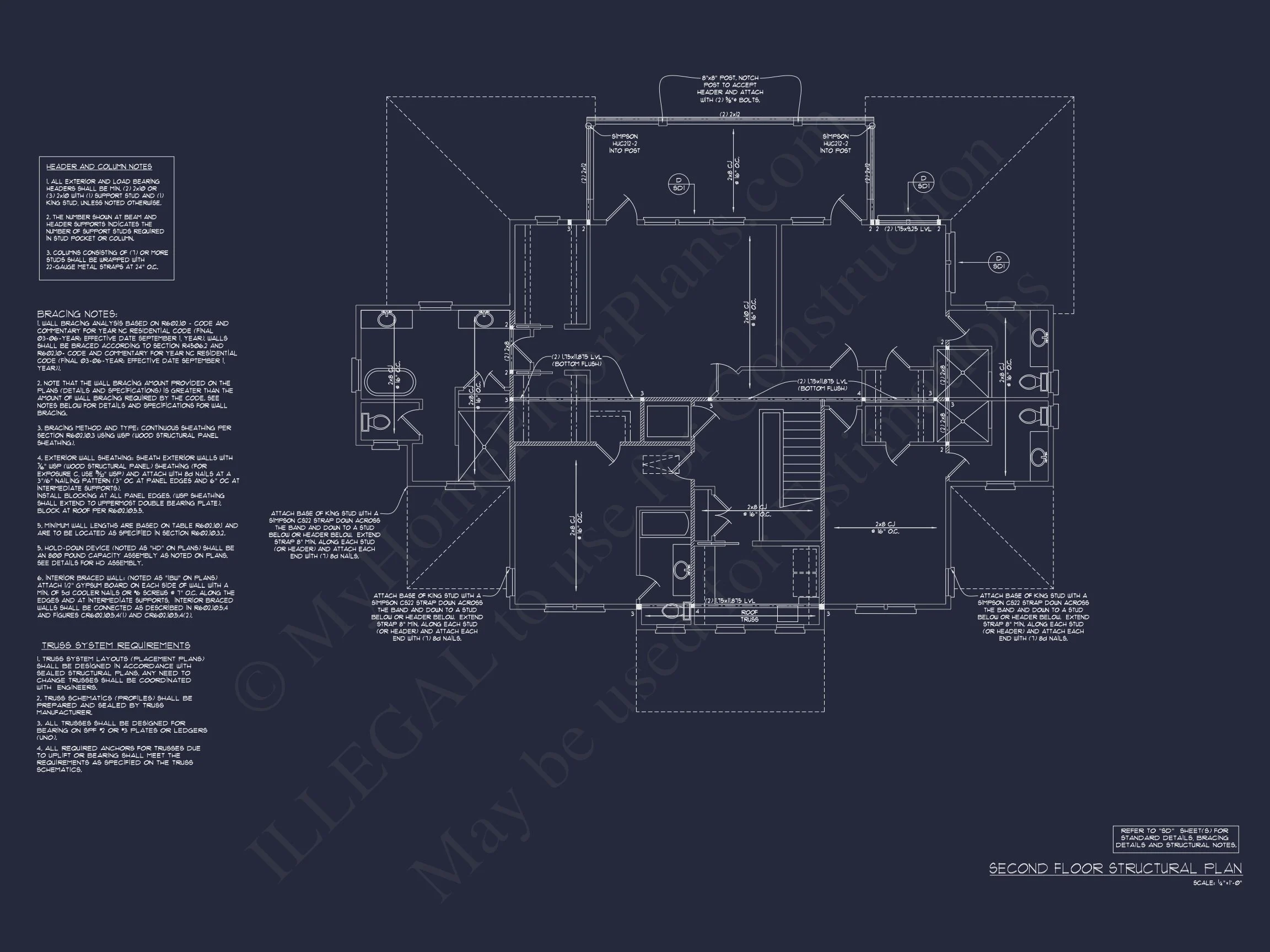 14-2147 HOUSE PLAN - Coastal 2.5-Story House Plan: 5-Bed, 4-Bath, CAD Blueprint 10 Coastal 2.5-Story house Plan: 5-Bed, 4-Bath, CAD Blueprint
