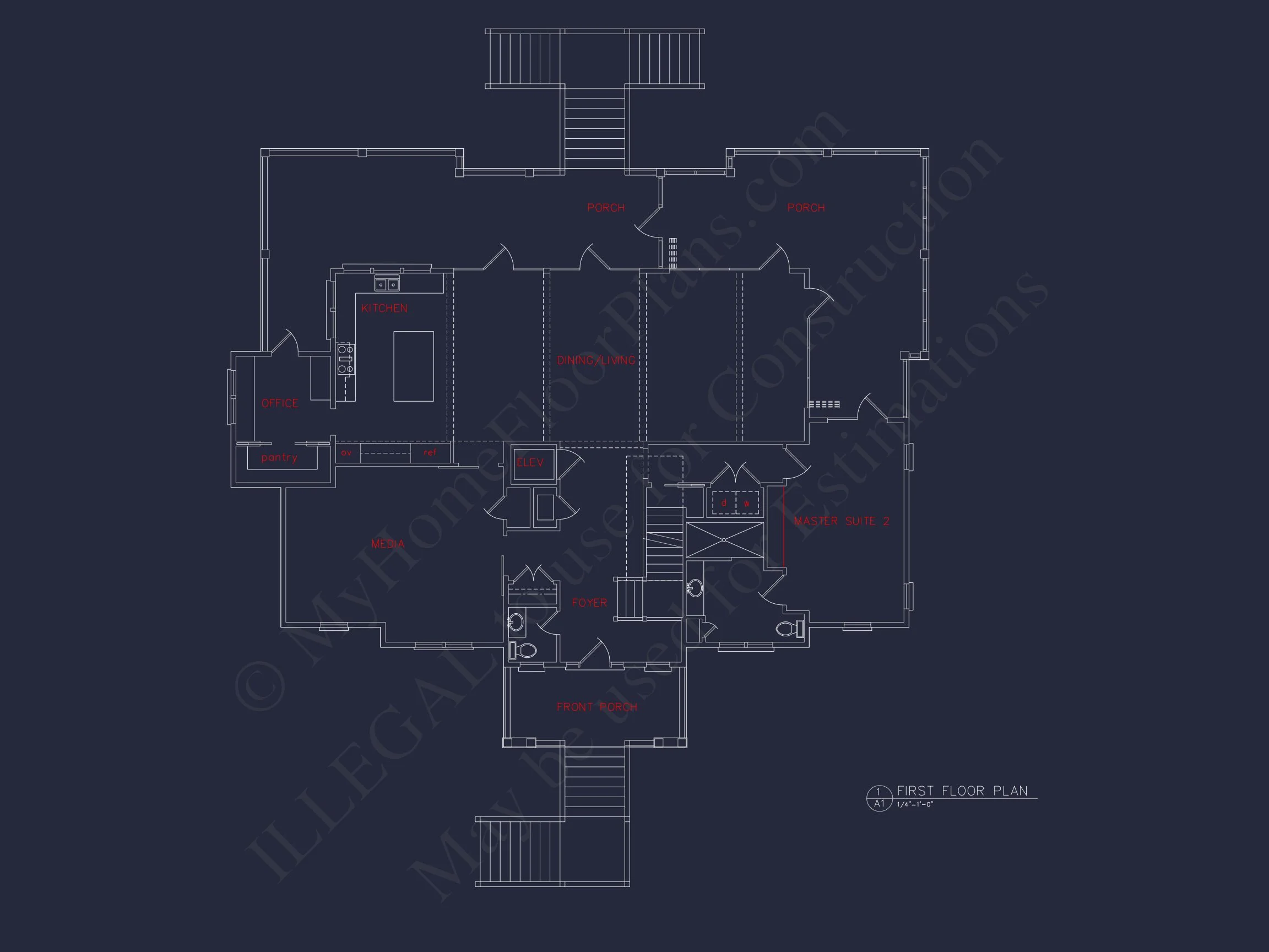 14-2147 HOUSE PLAN - Coastal 2.5-Story House Plan: 5-Bed, 4-Bath, CAD Blueprint 6 Coastal 2.5-Story house Plan: 5-Bed, 4-Bath, CAD Blueprint