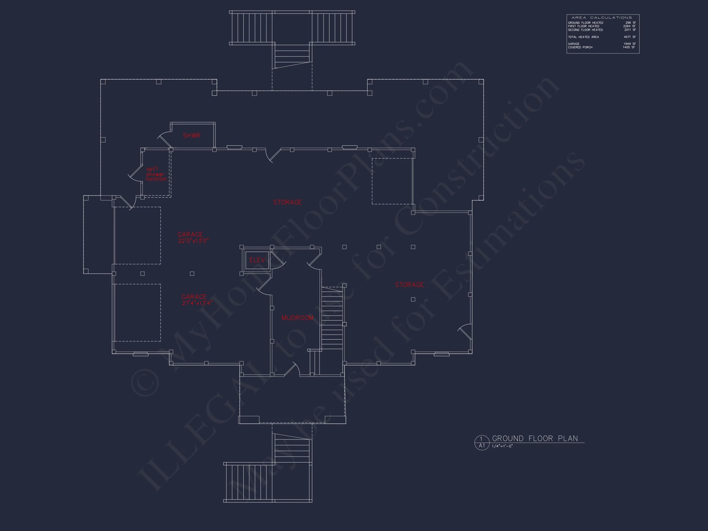 14-2147 HOUSE PLAN - Coastal 2.5-Story House Plan: 5-Bed, 4-Bath, CAD Blueprint 5 Coastal 2.5-Story house Plan: 5-Bed, 4-Bath, CAD Blueprint