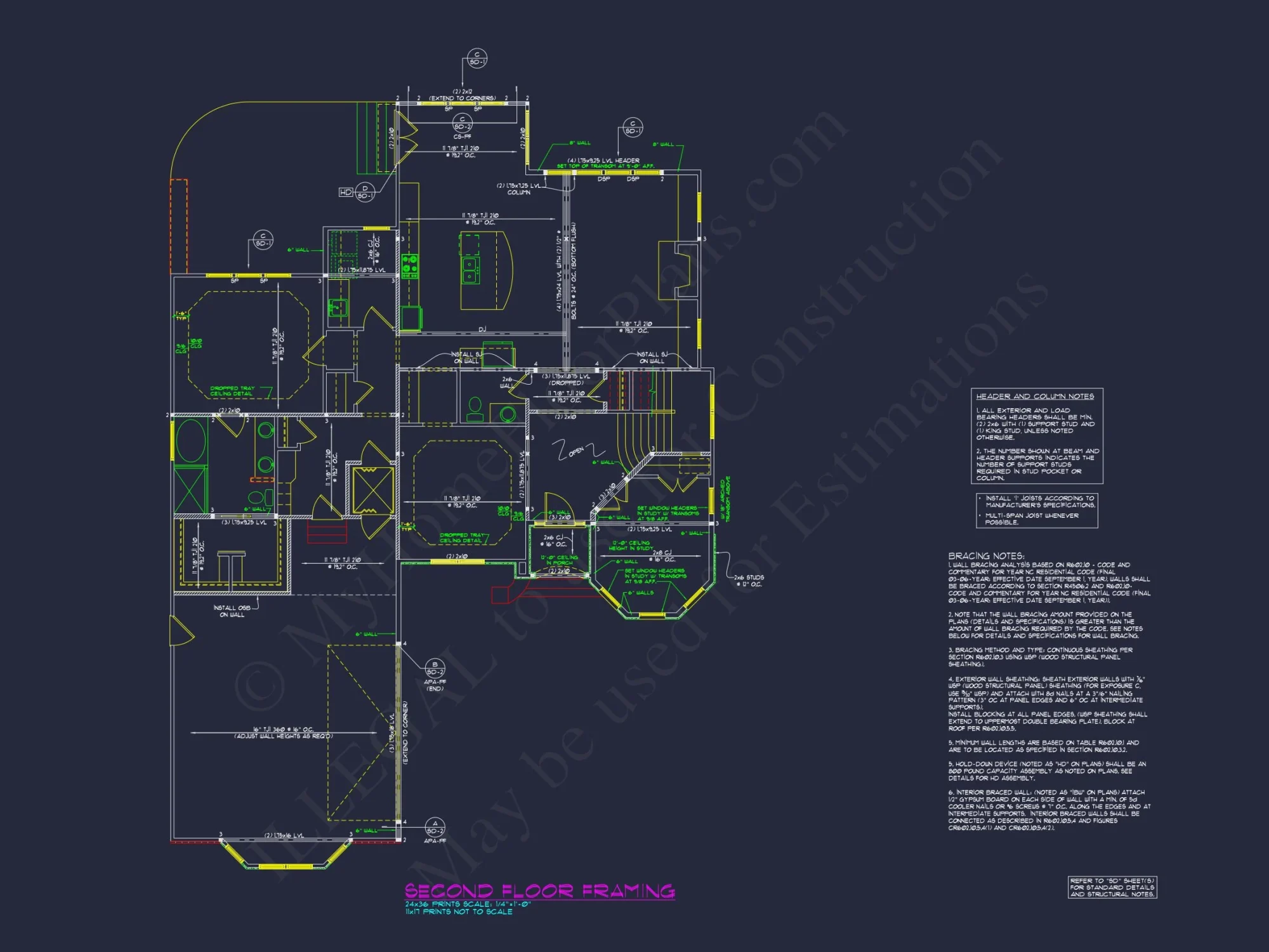 Spacious 2.5-Story house Floor Plan with Modern CAD Designs