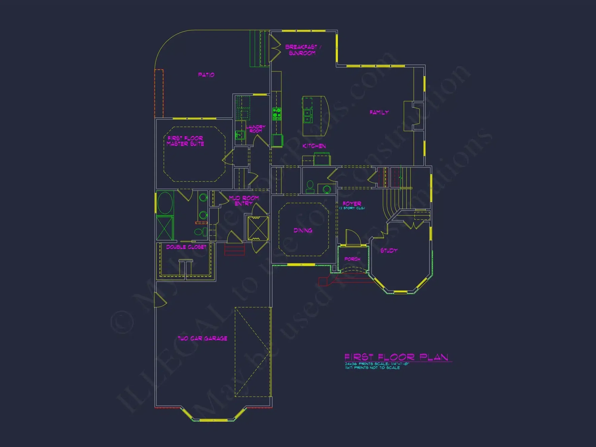 Spacious 2.5-Story house Floor Plan with Modern CAD Designs