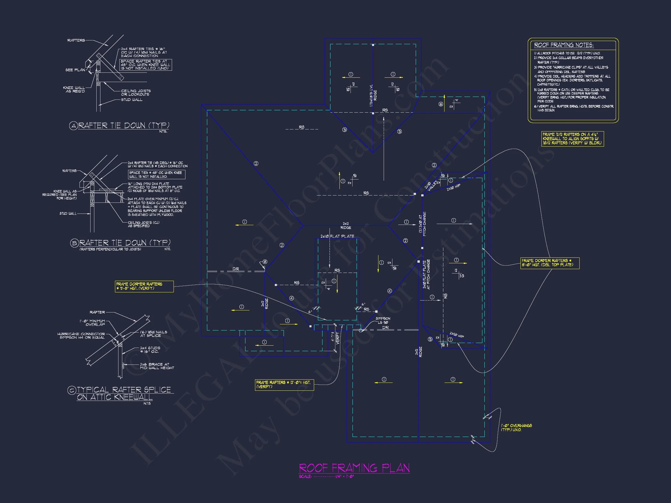 12-1074 HOUSE PLAN - Beautiful House Plan Featuring 5 Beds, CAD Blueprints & Designs 14 Beautiful house Plan Featuring 5 Beds, CAD Blueprints & Designs