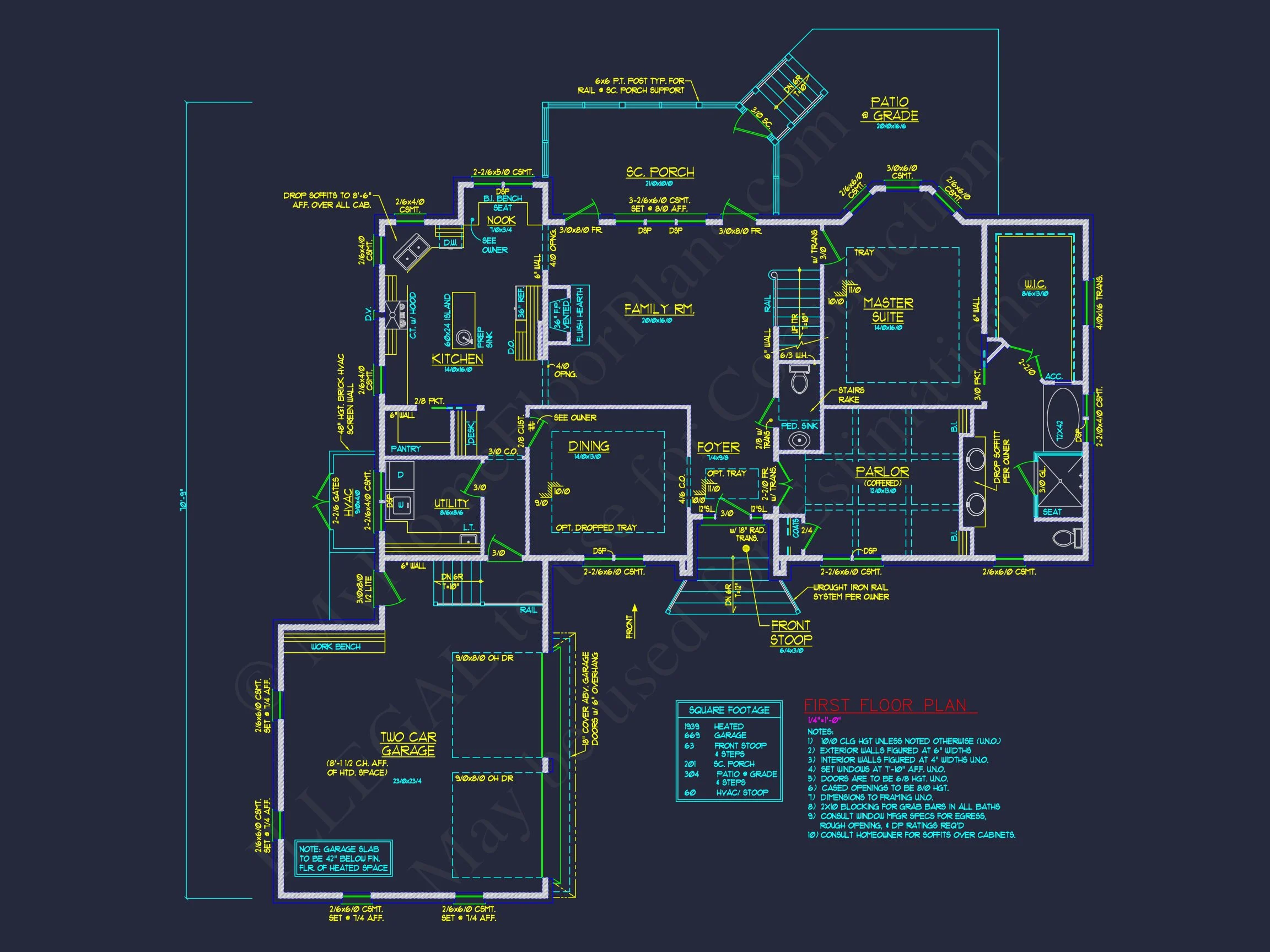 10-1861 HOUSE PLAN - Traditional 4-Bedroom House Plan & Blueprint Designs 46 Traditional 4-Bedroom house Plan & Blueprint Designs