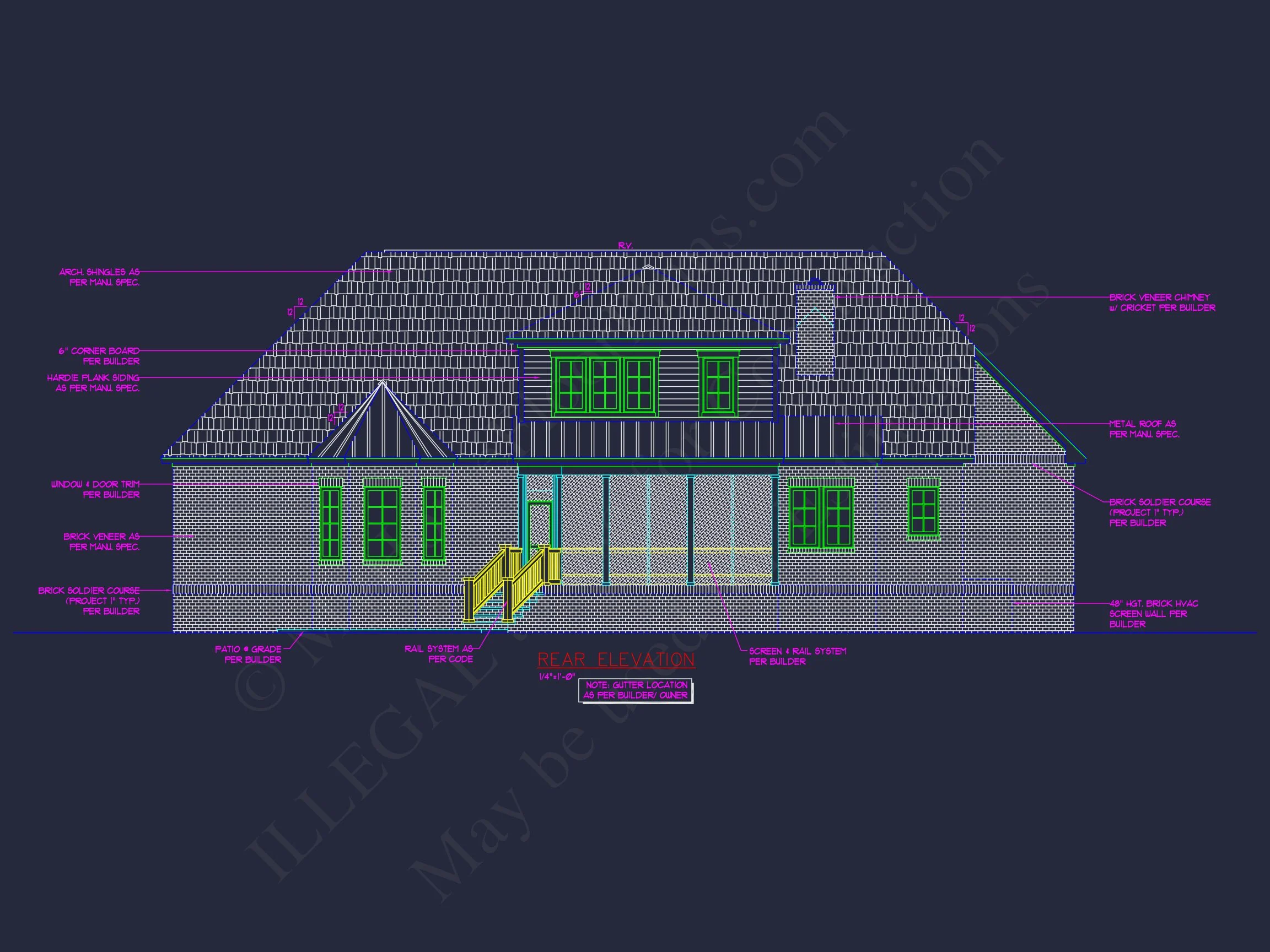 10-1861 HOUSE PLAN - Traditional 4-Bedroom House Plan & Blueprint Designs 41 Traditional 4-Bedroom house Plan & Blueprint Designs