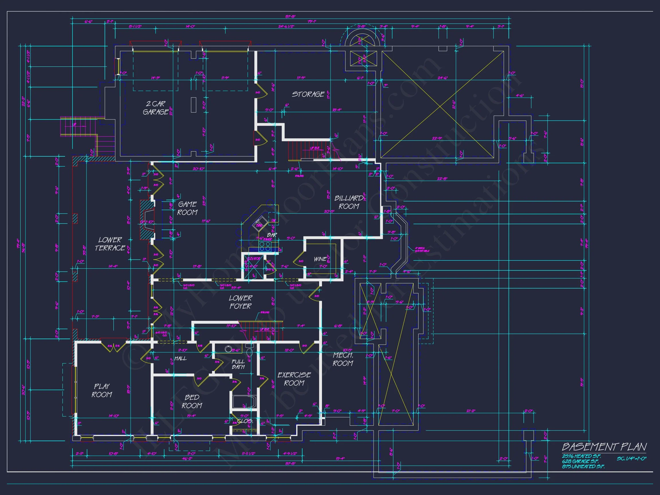 10-1554 HOUSE PLAN - Luxury House Plan: 7782 Sq Ft, 5 Beds, 3 Story Blueprint 15 Luxury house Plan: 7782 Sq Ft, 5 Beds, 3 Story Blueprint