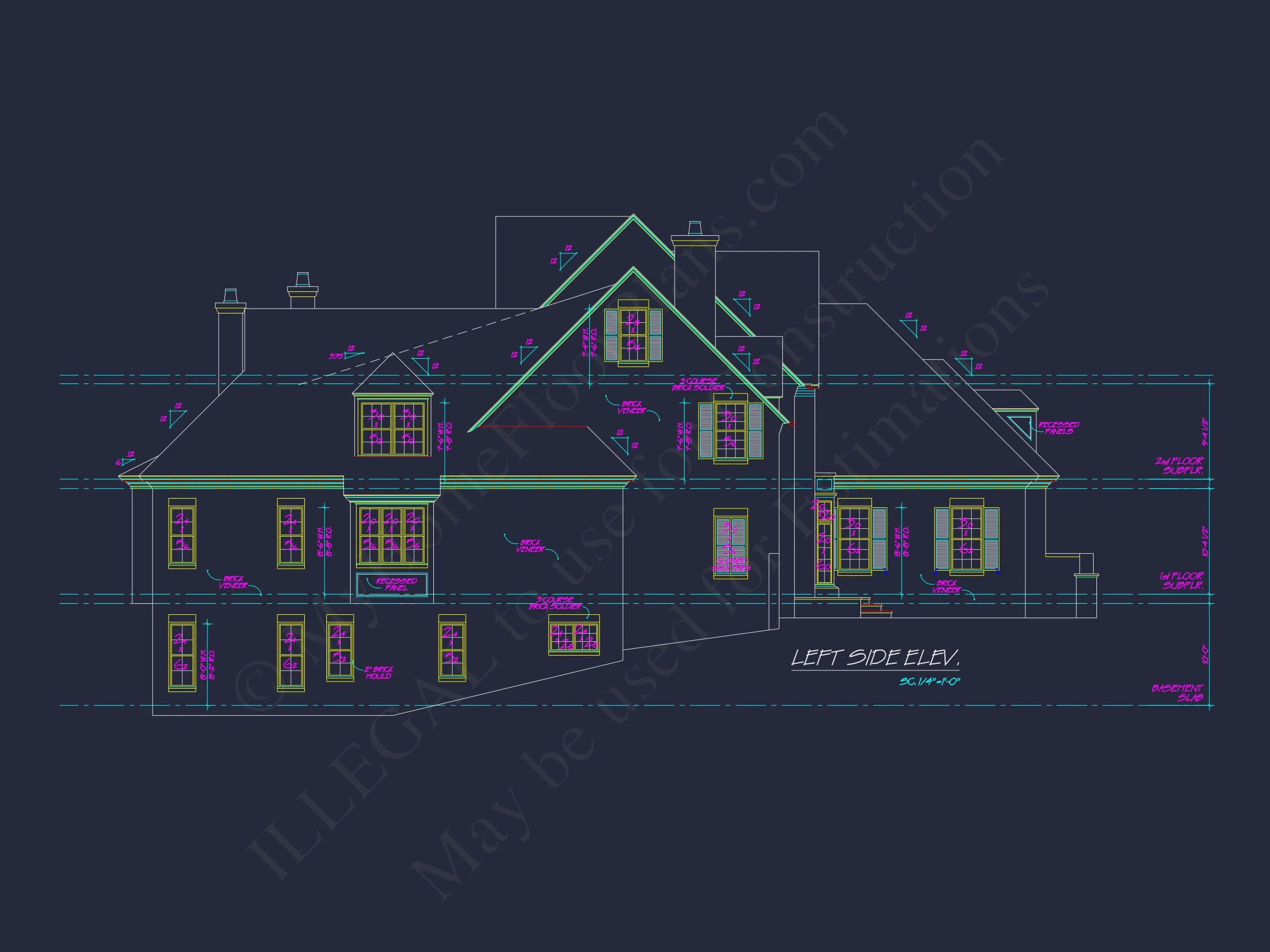 10-1554 HOUSE PLAN - Luxury House Plan: 7782 Sq Ft, 5 Beds, 3 Story Blueprint 8 Luxury house Plan: 7782 Sq Ft, 5 Beds, 3 Story Blueprint