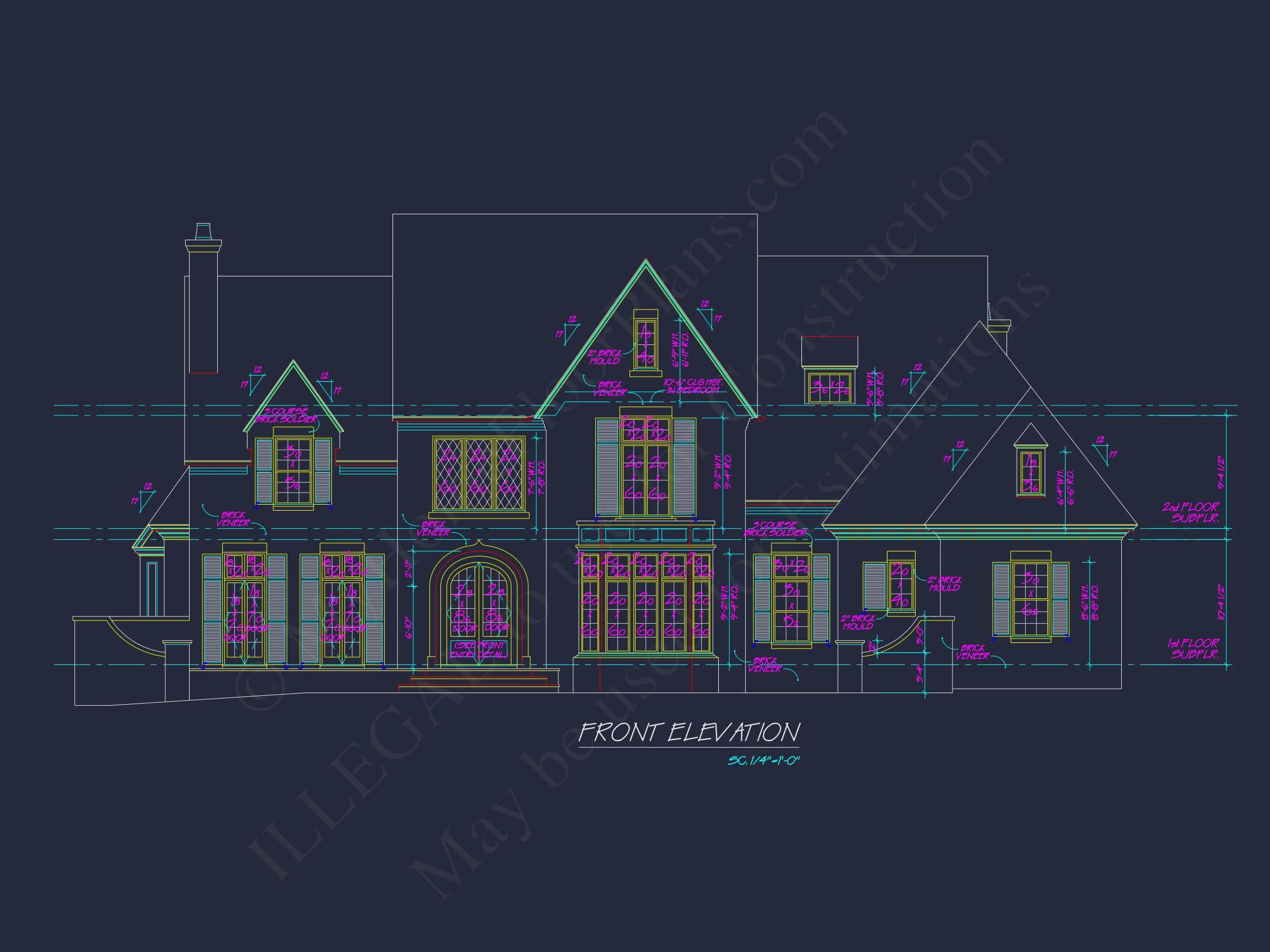 10-1554 HOUSE PLAN - Luxury House Plan: 7782 Sq Ft, 5 Beds, 3 Story Blueprint 6 Luxury house Plan: 7782 Sq Ft, 5 Beds, 3 Story Blueprint