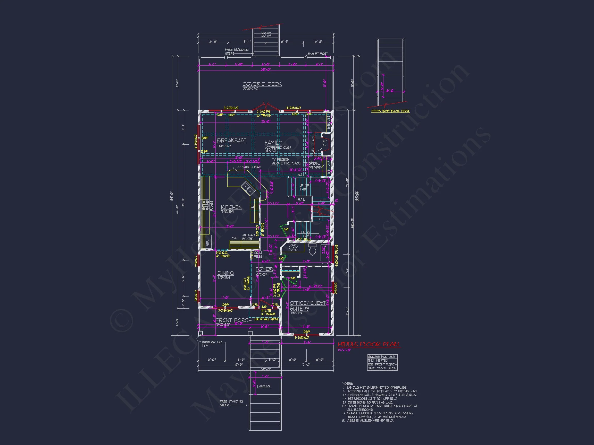 8-1127 HOUSE PLAN - Elegant Beach House Plan with Detailed CAD Designs & Blueprints 12 Elegant Beach house Plan with Detailed CAD Designs & Blueprints