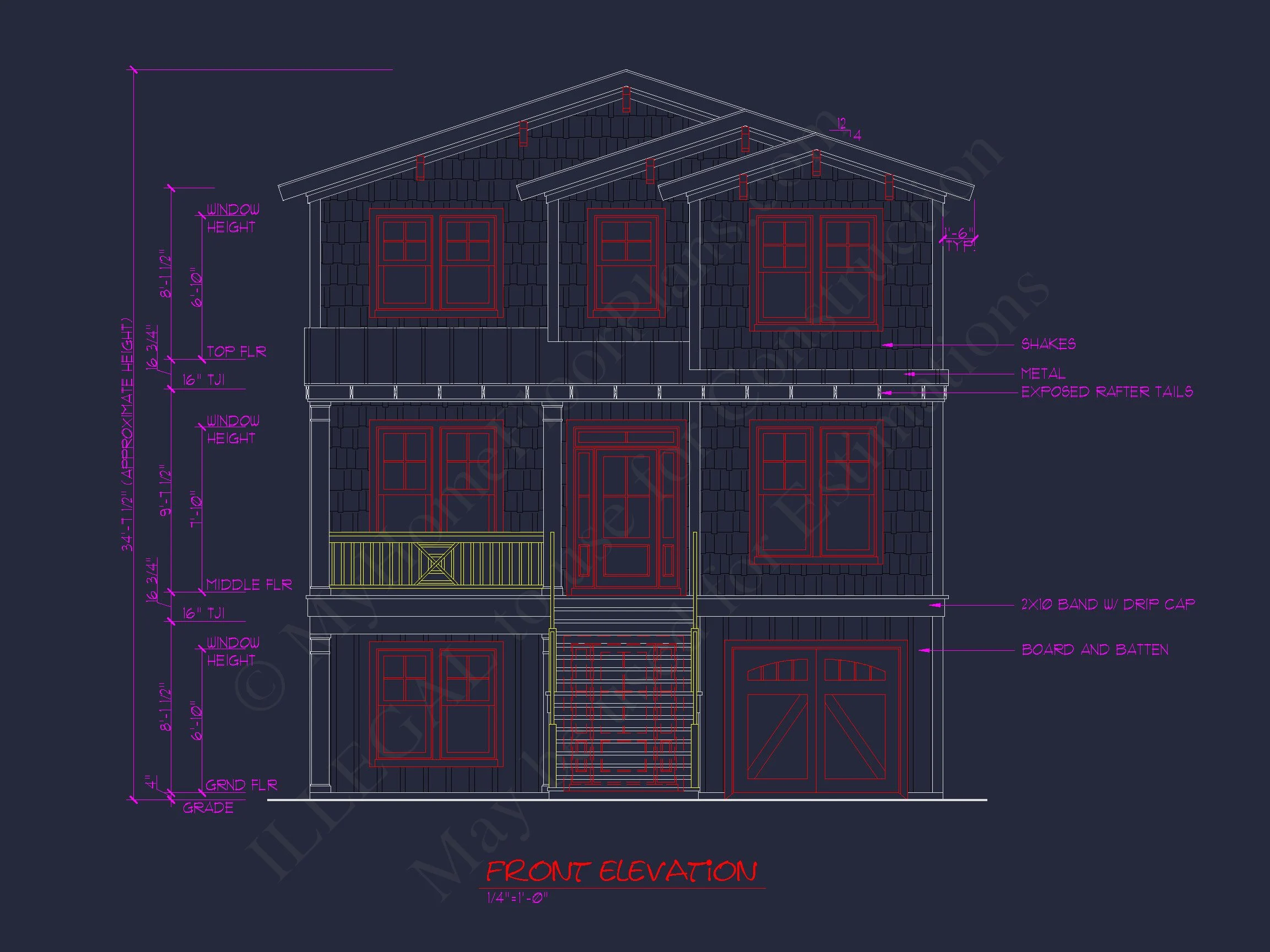 8-1127 HOUSE PLAN - Elegant Beach House Plan with Detailed CAD Designs & Blueprints 7 Elegant Beach house Plan with Detailed CAD Designs & Blueprints