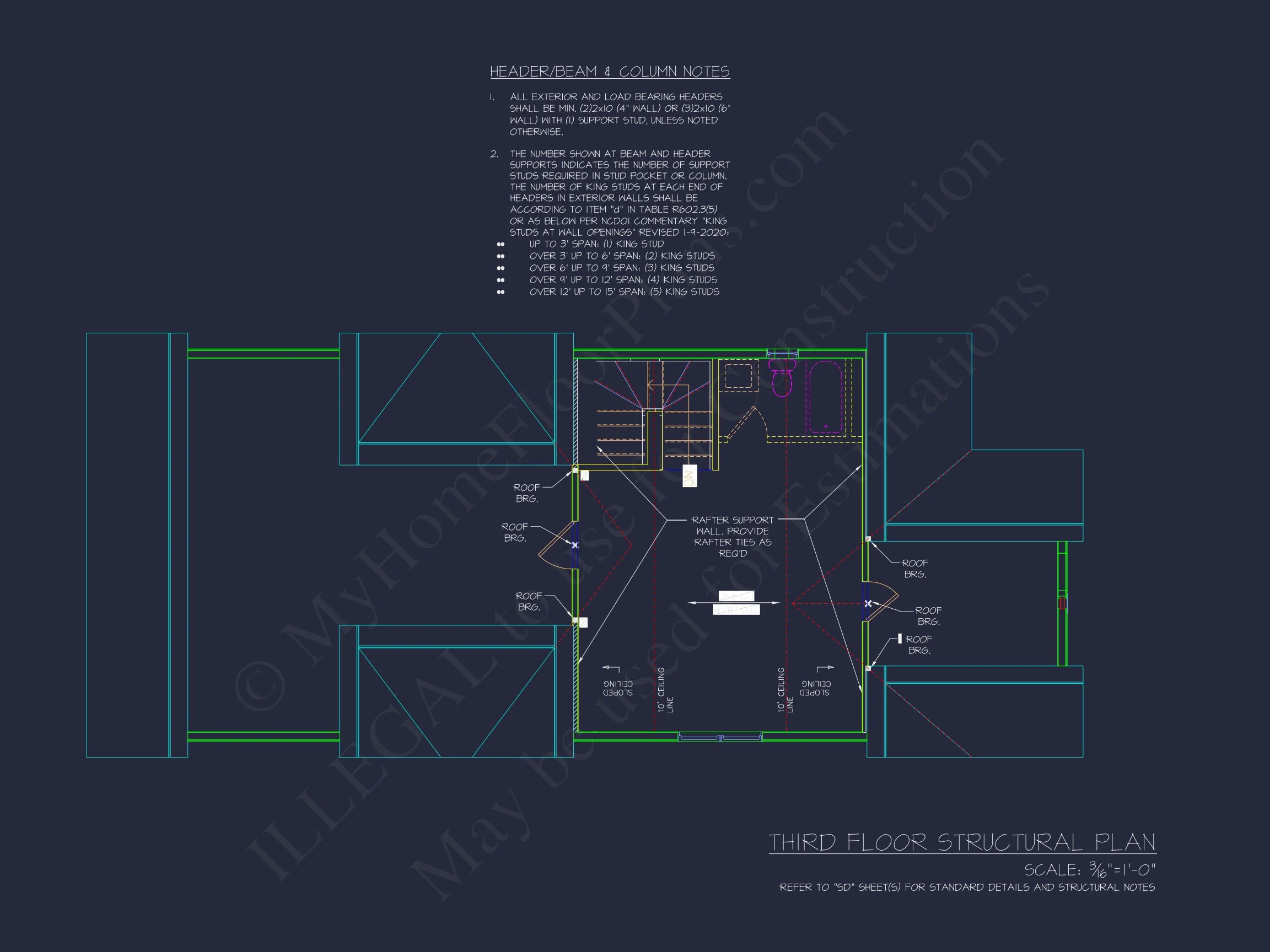 20-2095 HOUSE PLAN - Modern Craftsman House Plan with 3-Story Floor Blueprint Designs 16 Modern Craftsman house Plan with 3-Story Floor Blueprint Designs