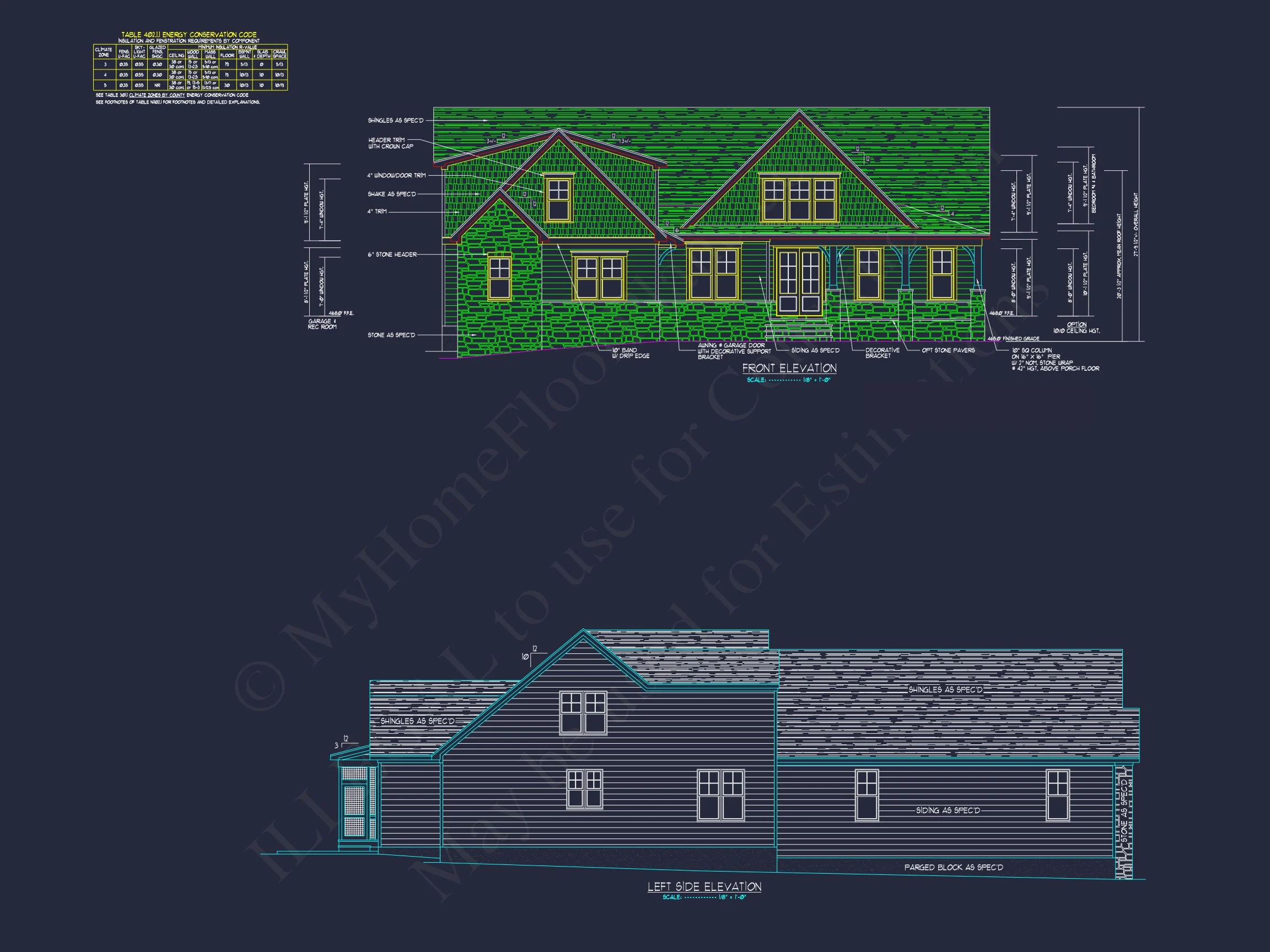 20-2088 HOUSE PLAN - Modern Craftsman House Plan with 1.5 Floors and Spacious Garage 2 Modern Craftsman house Plan with 1.5 Floors and Spacious Garage