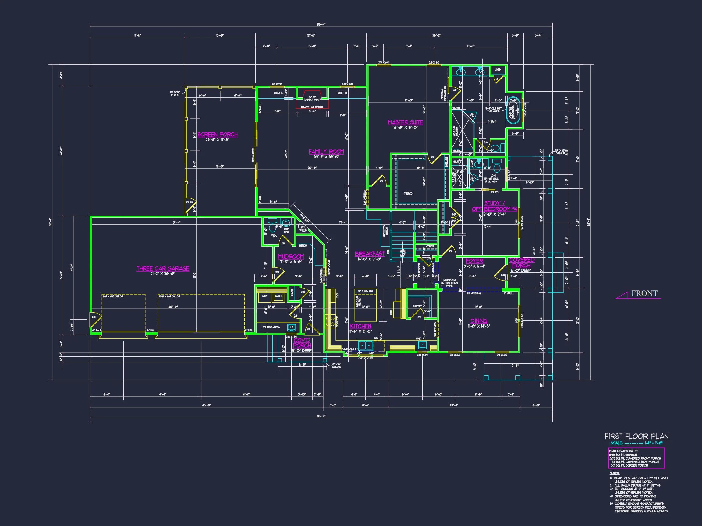 20-2070 HOUSE PLAN - Architectural House Floor Plan | 2-Story CAD Design Blueprint 8 2-Story CAD Design Blueprint