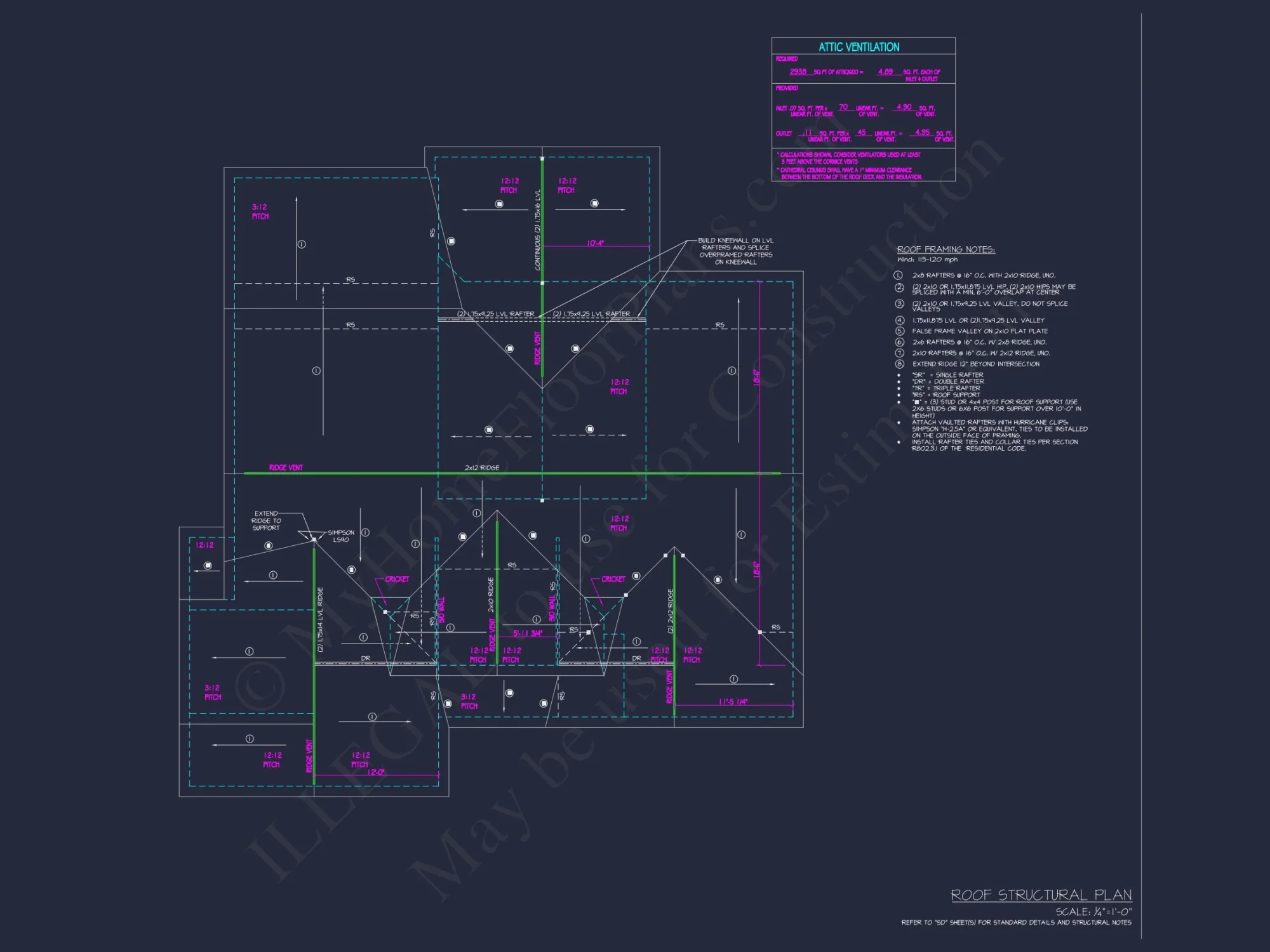 Elegant house Plan with 4 Bedrooms, CAD Designs & Blueprint Layout