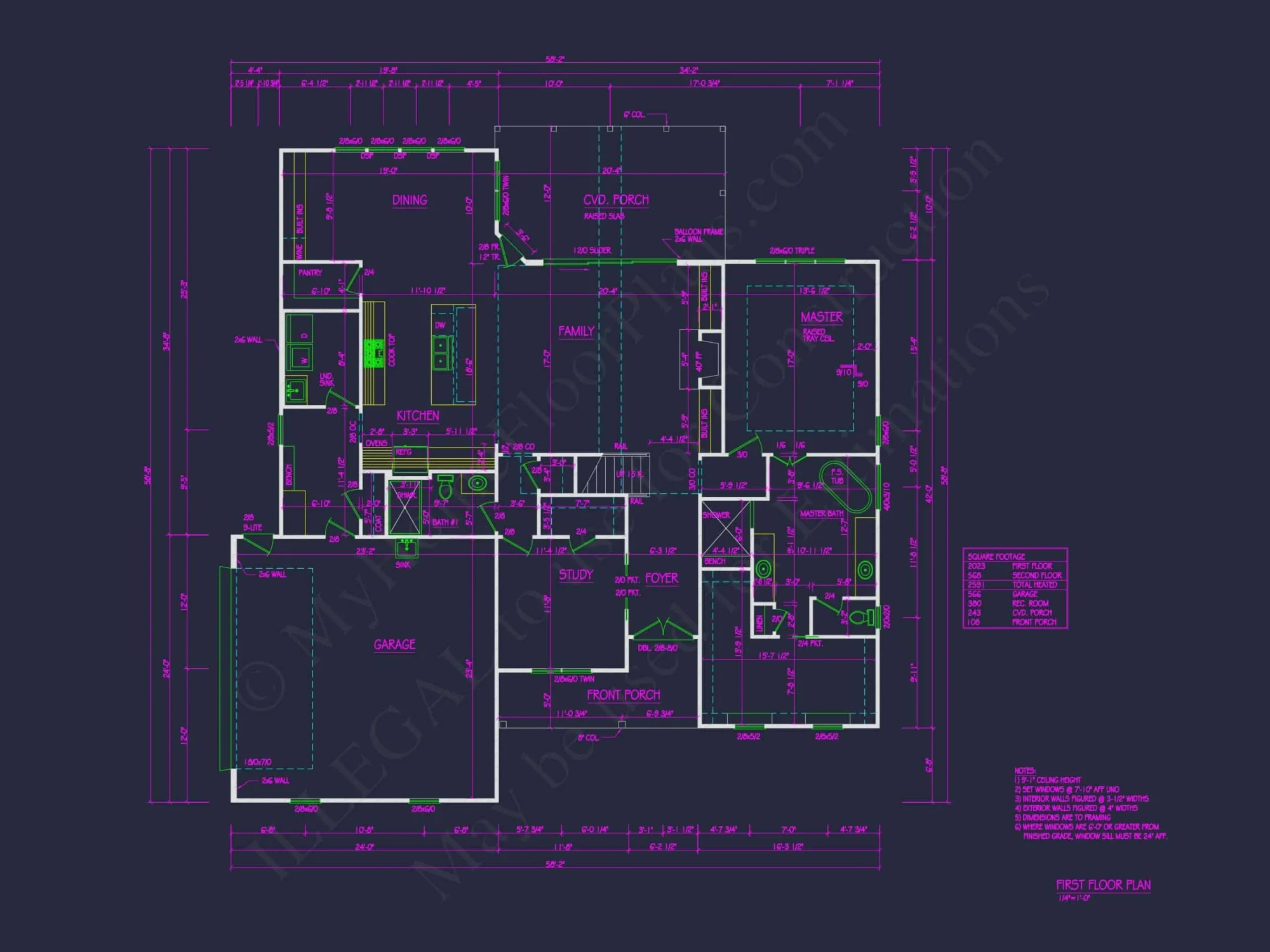 Elegant house Plan with 4 Bedrooms, CAD Designs & Blueprint Layout
