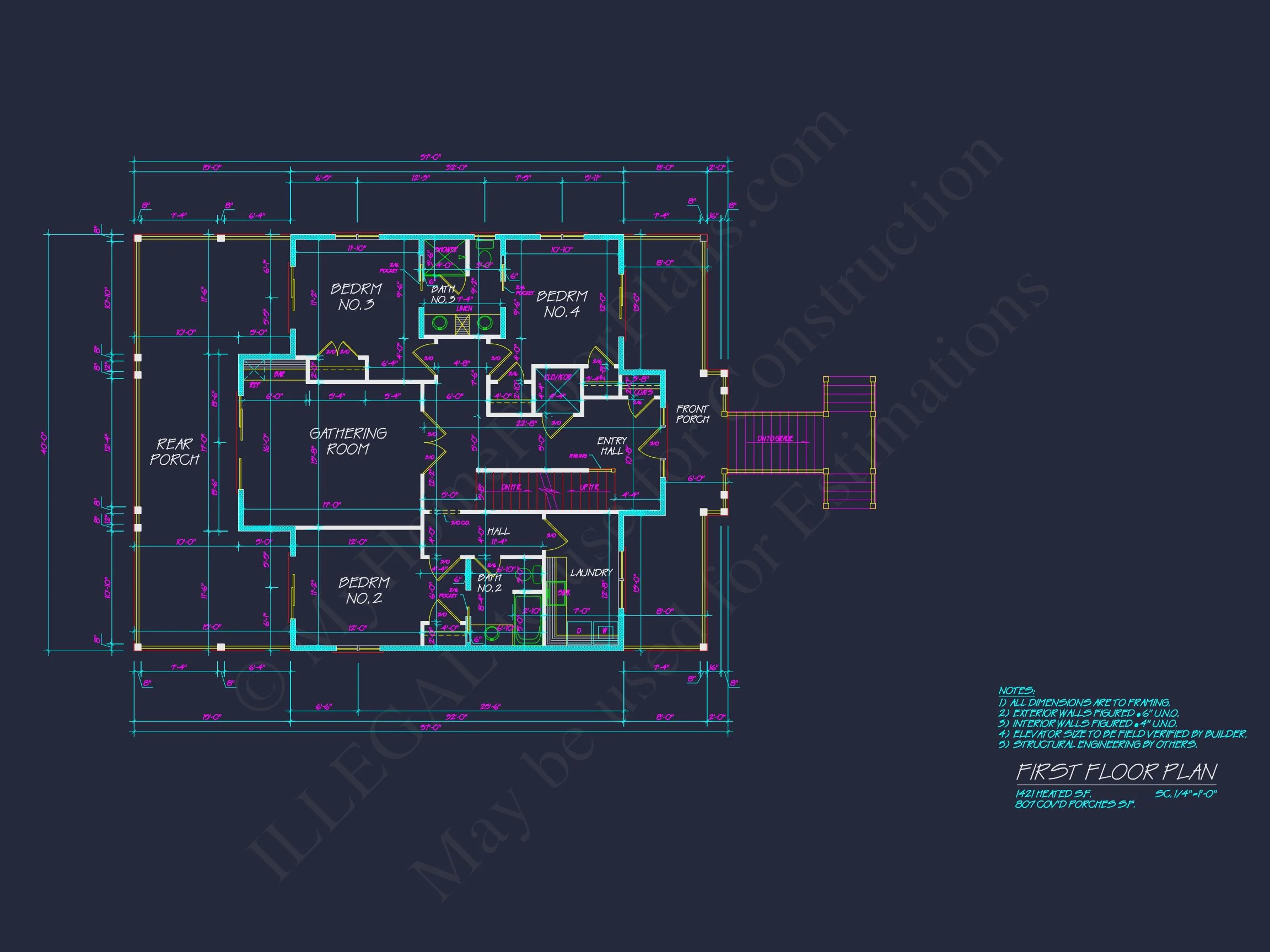 20-1898 HOUSE PLAN - Stunning 2-Story House Plan with Coastal Designs & Blueprint 13 Stunning 2-Story house Plan with Coastal Designs & Blueprint