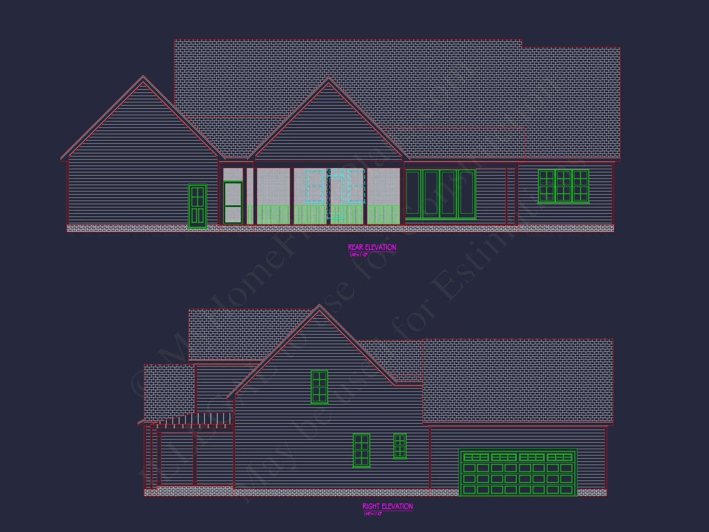 20-1890 HOUSE PLAN - Elegant House Floor Plan with CAD Designs and Modern Architecture 3 Elegant house Floor Plan with CAD Designs and Modern Architecture