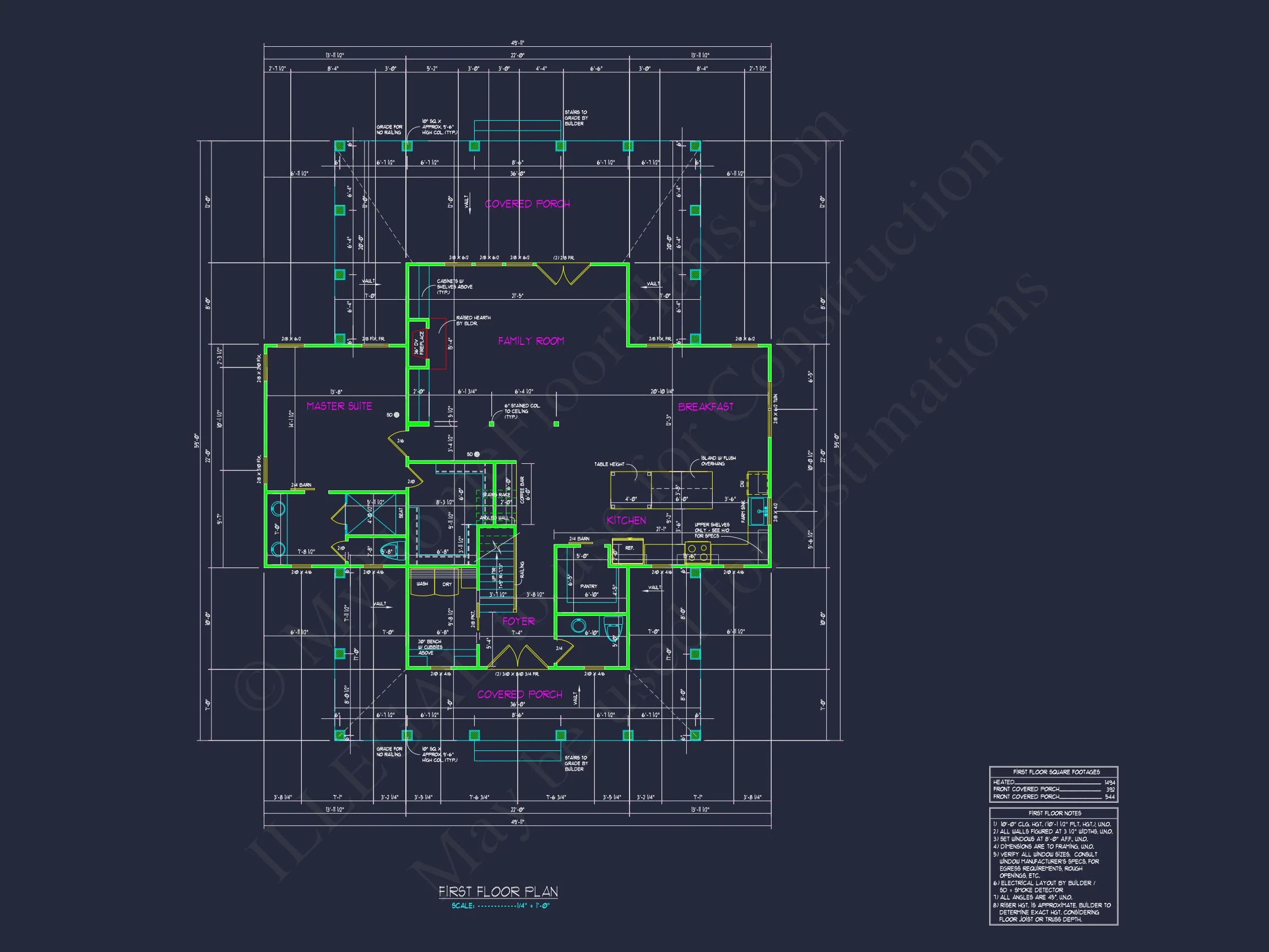 20-1861 HOUSE PLAN - Two-Story House Plan with 4 Bedrooms and Open Floor Design 4 Two-Story house Plan with 4 Bedrooms and Open Floor Design
