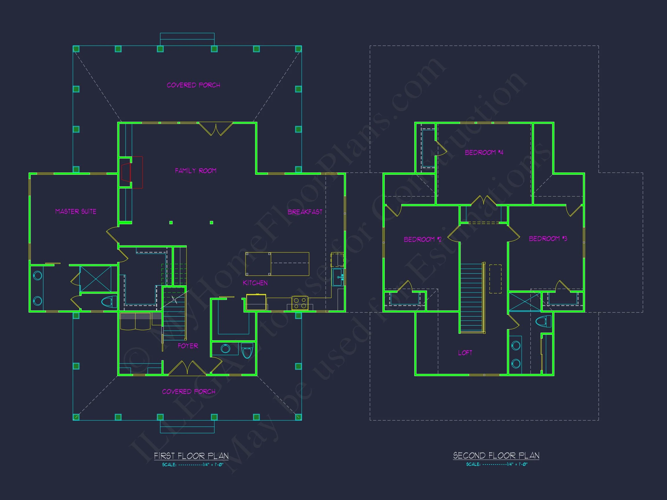 20-1861 HOUSE PLAN - Two-Story House Plan with 4 Bedrooms and Open Floor Design 3 Two-Story house Plan with 4 Bedrooms and Open Floor Design