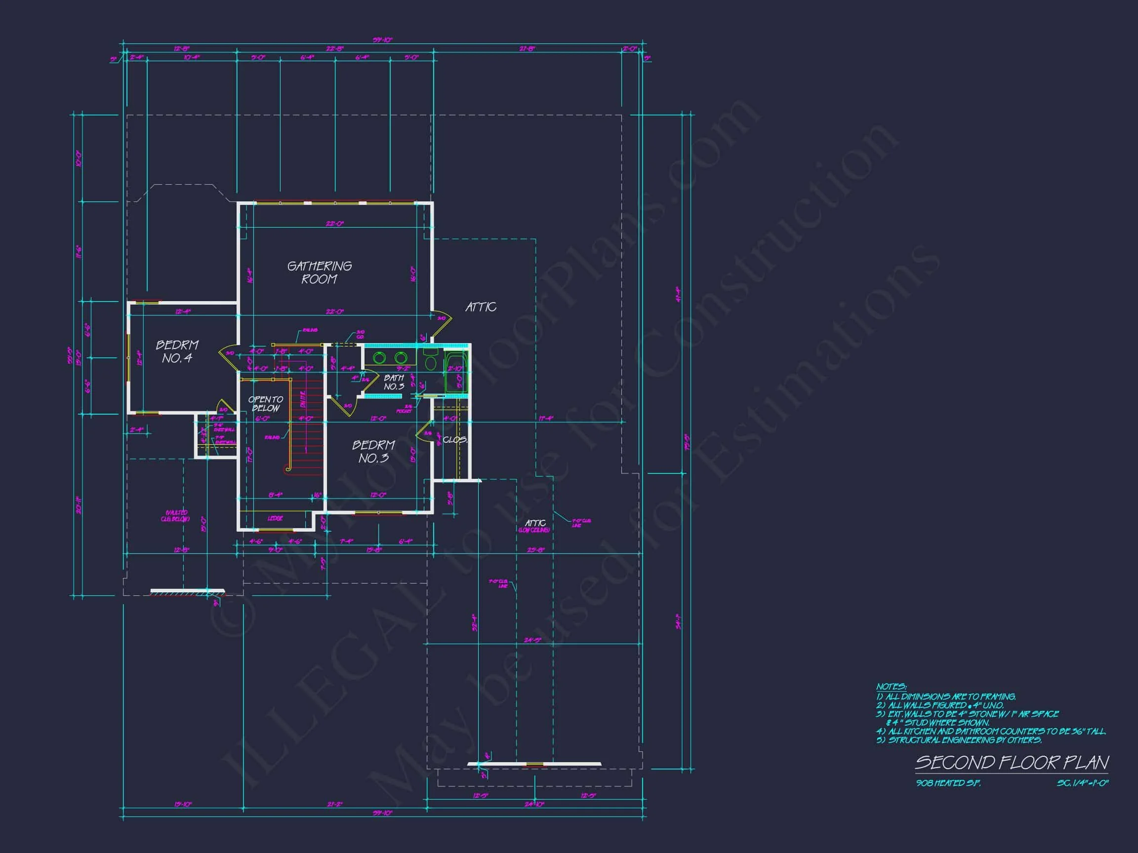 20-1857 HOUSE PLAN - Craftsman House Plan with Detailed CAD Blueprint and Open Design 8 Craftsman house Plan with Detailed CAD Blueprint and Open Design